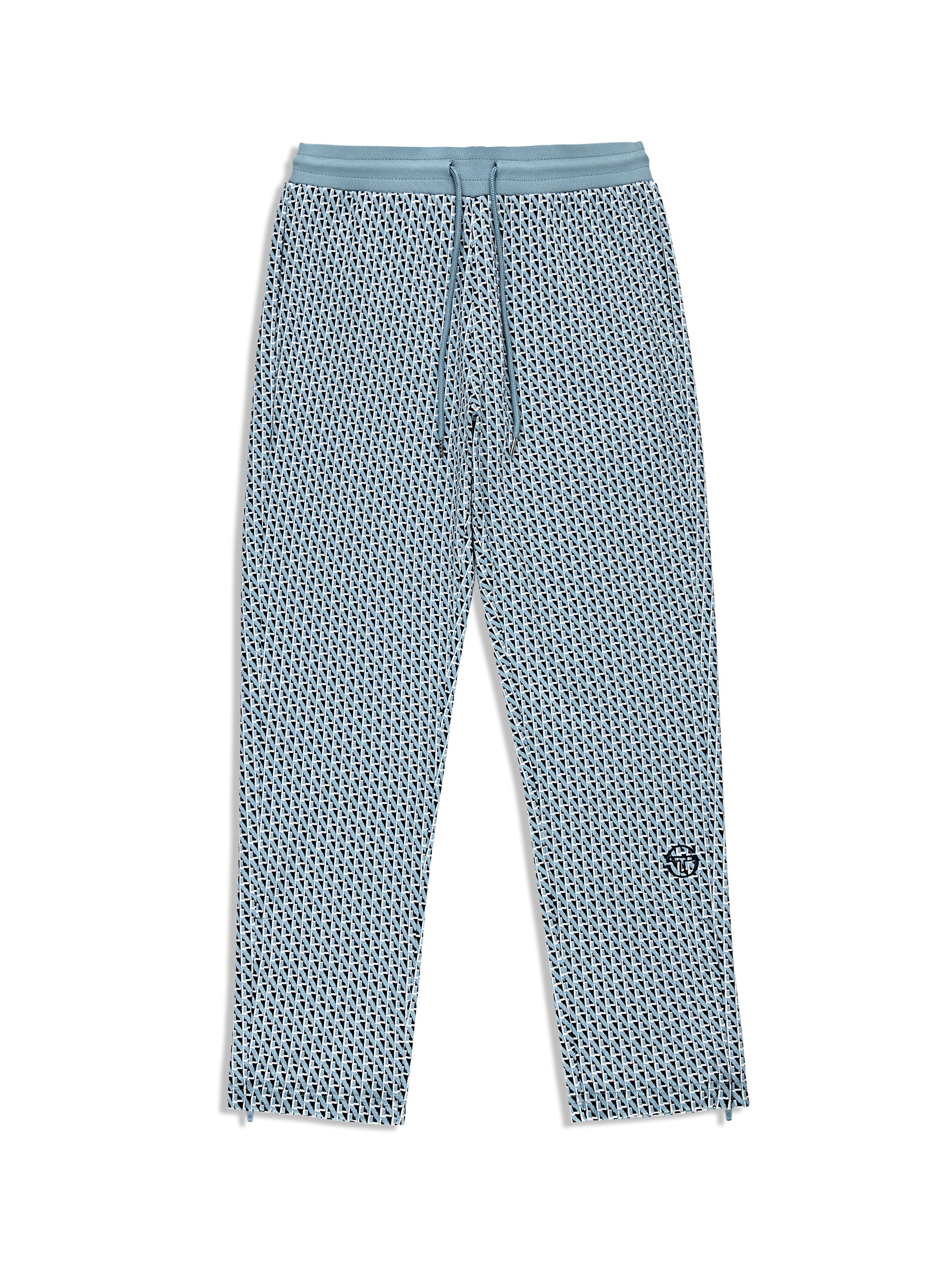 Paolo Knit Track Pants - Faded Denim Blue Joggers for Men | Comfortable Casual Lounge Pants for Home, Gym & Streetwear