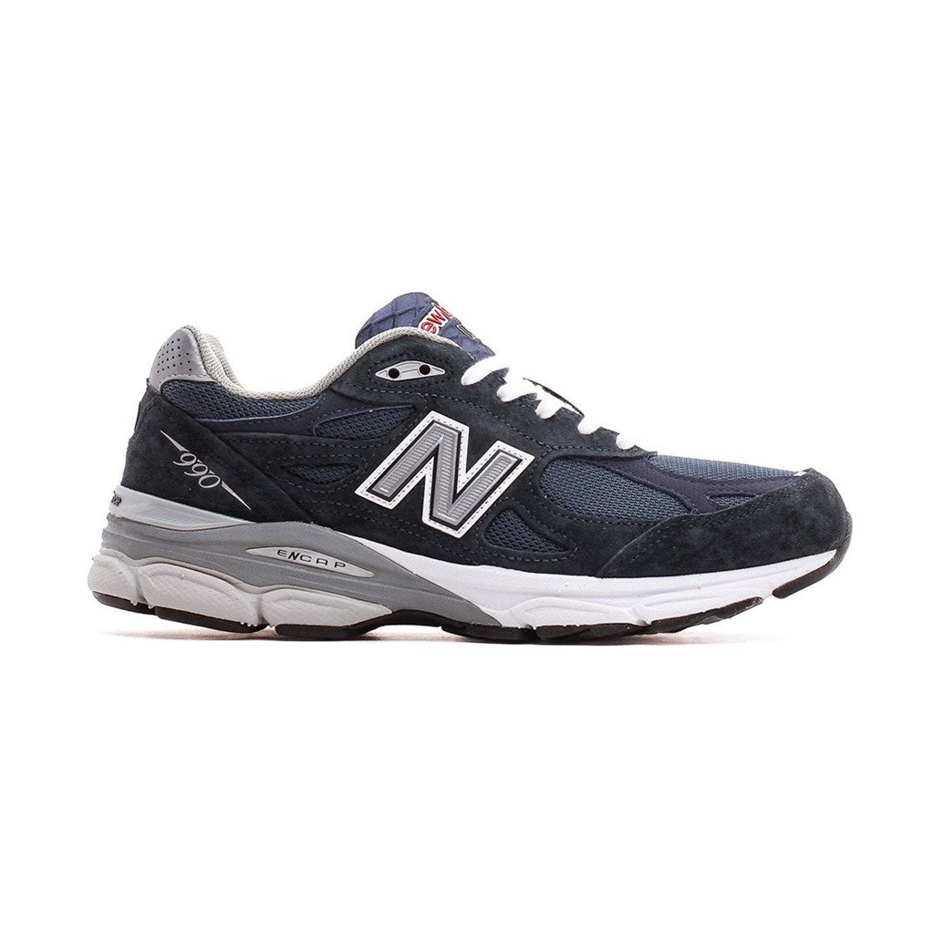 New Balance M990NB3 Navy Men's Running Shoes - Made in USA, M990V3 - Perfect for Jogging, Gym & Casual Wear