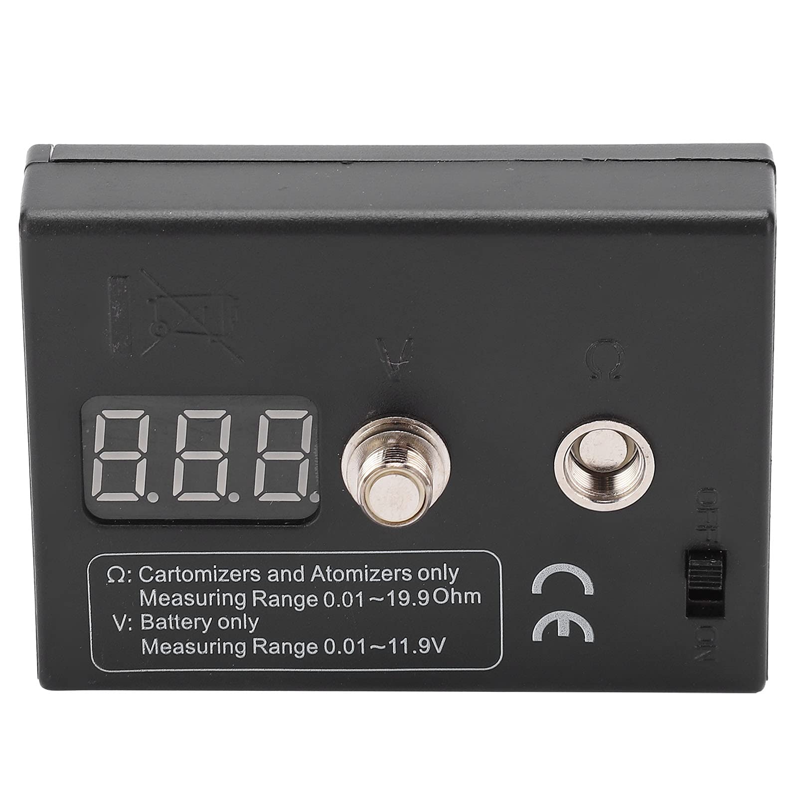 Digital Ohm Meter Tester - 0.01-20Ω Resistance Measurement Tool for Coils, Wires & Atomizers | DIY Electronics Repair, Vaping Mod Testing (3V Power)