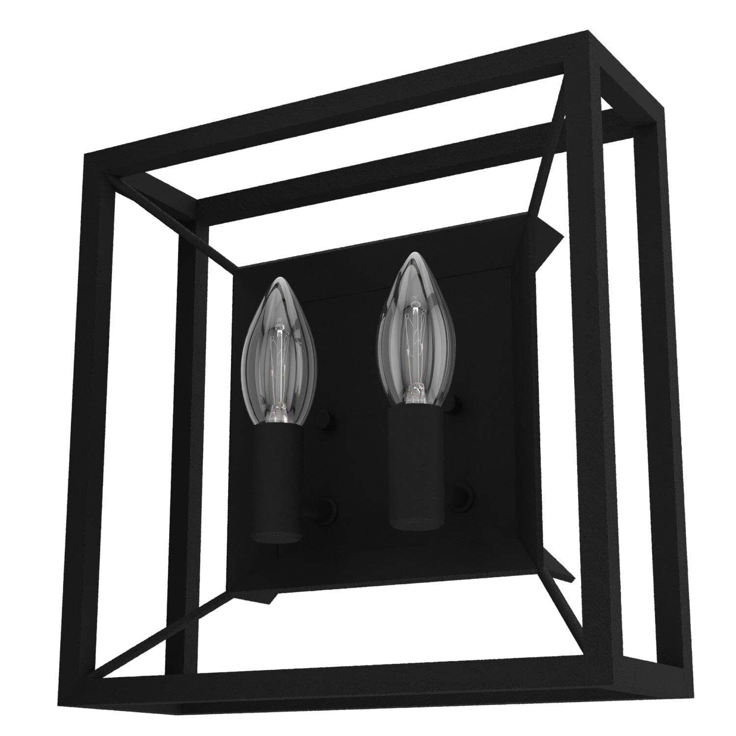 Doherty 2 Light Wall Sconce - Modern Brass Finish Wall Light Fixture for Bedroom, Living Room & Hallway - Perfect for Ambient Lighting & Home Decor
