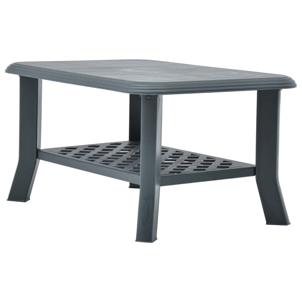 CHARMMA Modern Green Coffee Table 35.4