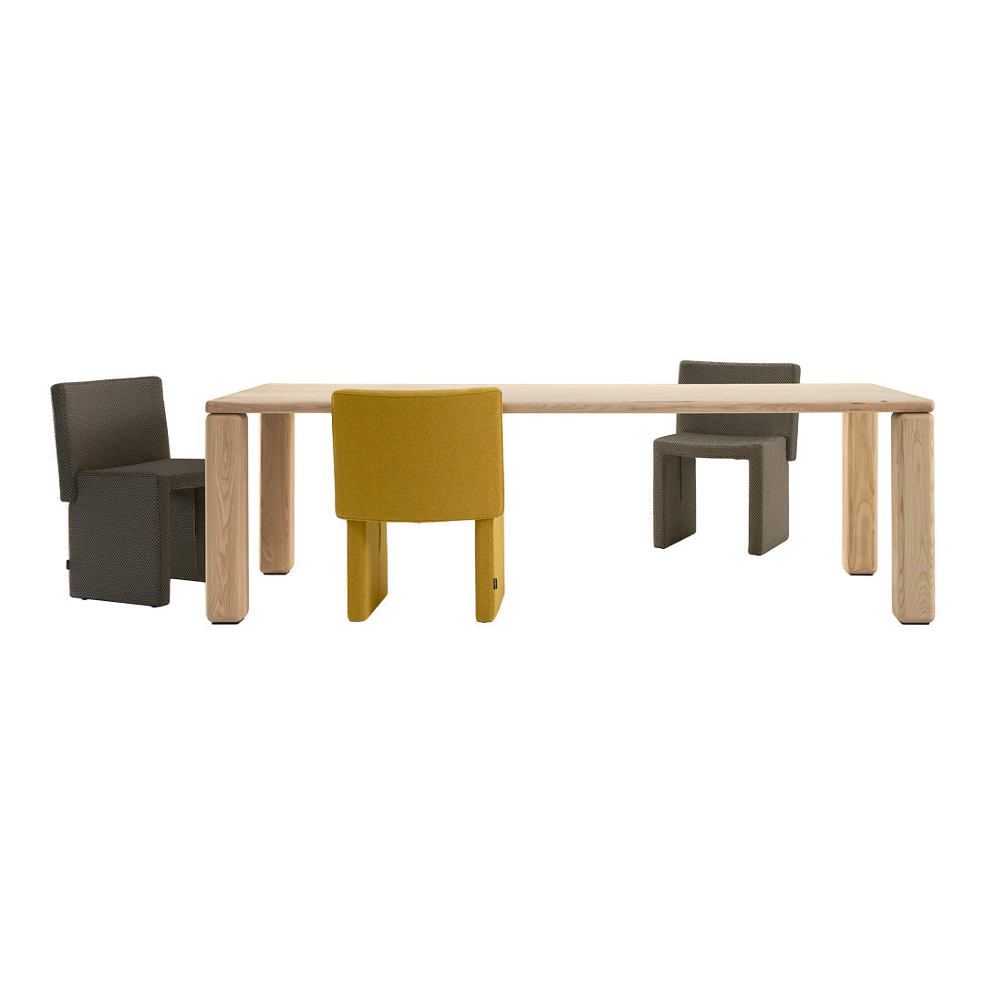 Modern Rectangular Cita Dining Table - Solid Wood Kitchen Table for 6-8 People - Perfect for Family Gatherings & Dinner Parties