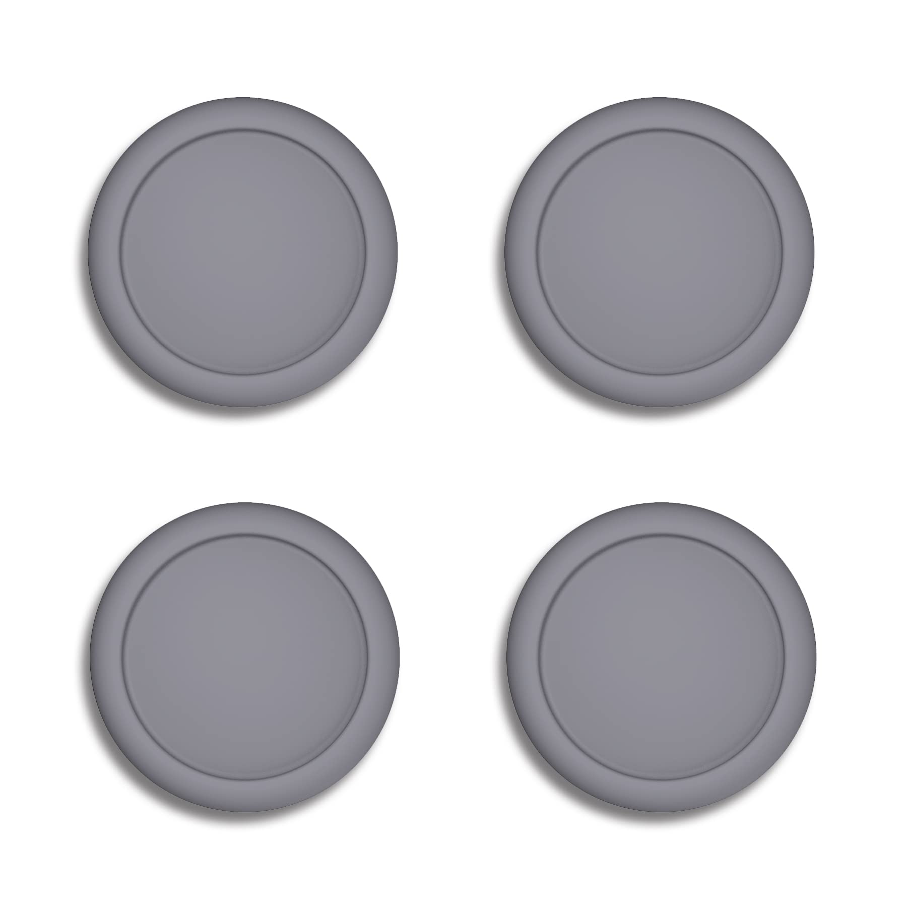 PlayVital Silicone Joystick Caps for Nintendo Switch, Switch Lite & Switch OLED - Gray | Analog Thumb Grip Cover for Joy-Con Controllers | Perfect for Gaming, Travel & Long Play Sessions
