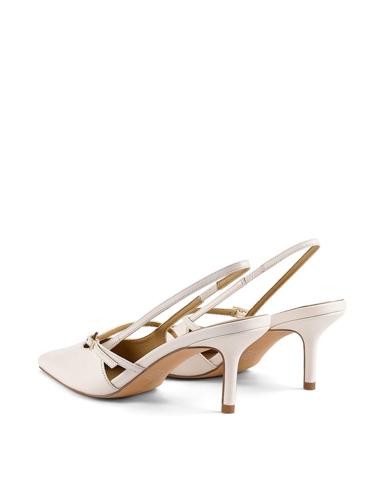 York Slingback Heel - Women's Chalk Leather Chunky Block Heels for Work, Party & Date Night | Comfortable Dress Shoes for Office, Wedding & Evening Out