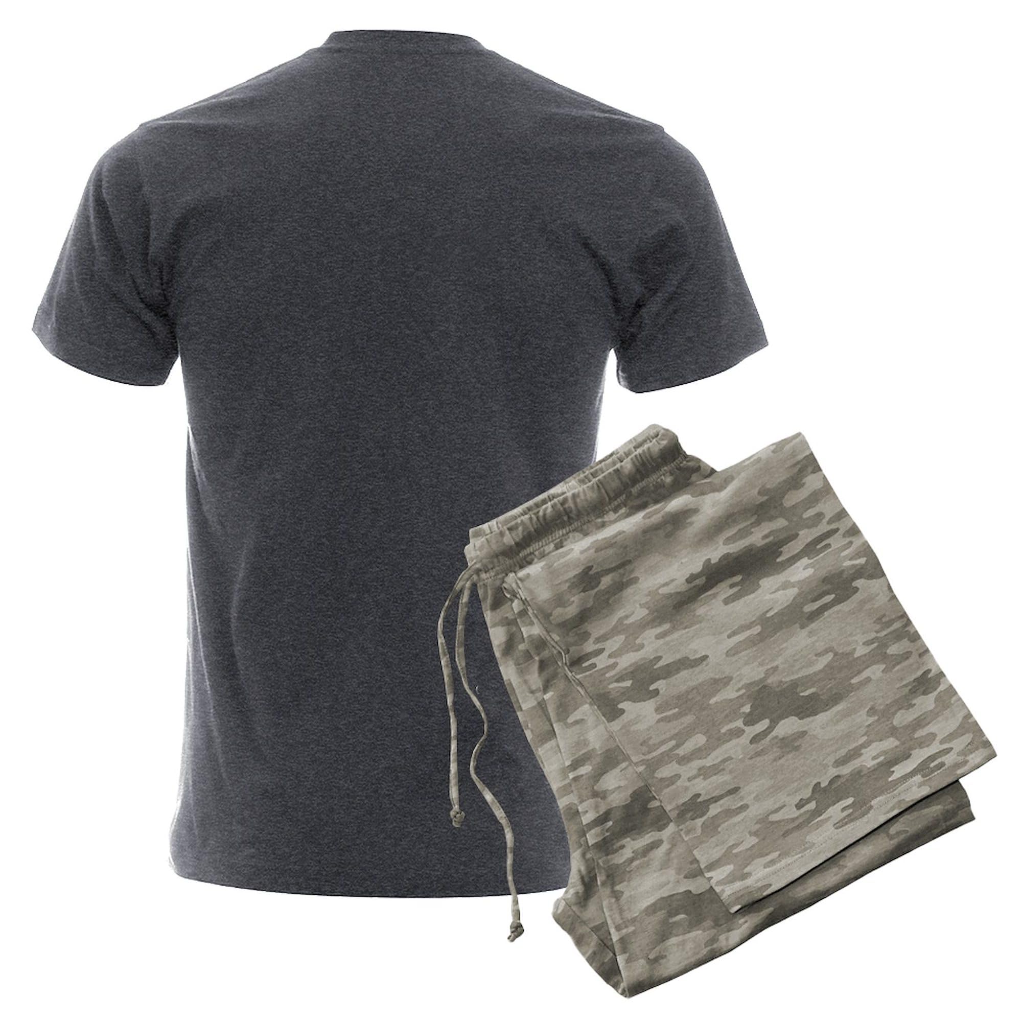 Men's Charcoal Novelty Pajamas - 'I'm The Oldest Make Rules' Funny Sleepwear | Comfortable Lounge Pajama Set for Fathers, Grandpas & Family Gatherings