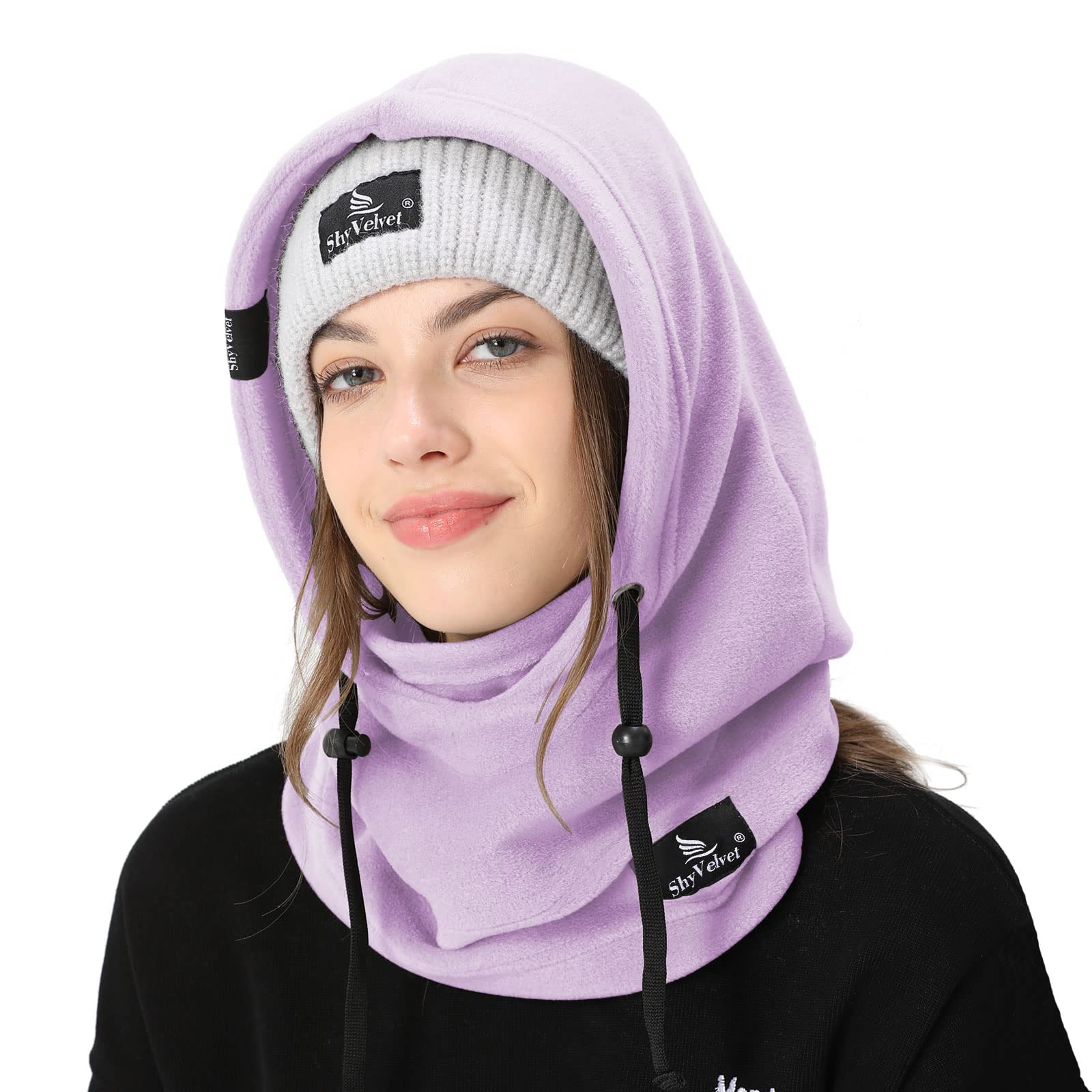 Shy Velvet Cold Weather Fleece Balaclava Ski Mask - Windproof Winter Face Cover for Men & Women - Perfect for Skiing, Snowboarding, Motorcycling & Outdoor Activities