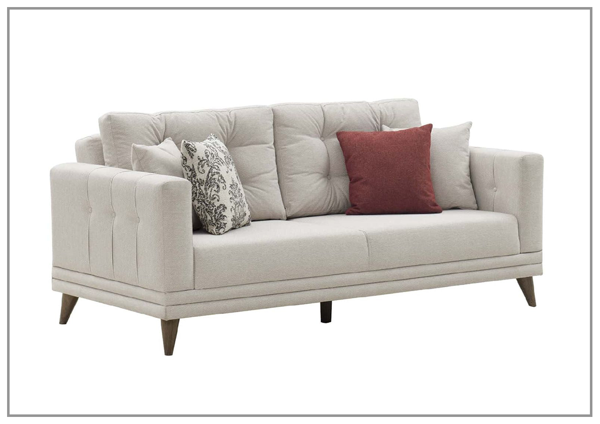 Enza Home Rosa Convertible Sofa Bed with Adjustable Backrest and Makasli Bed Mechanism - Perfect for Small Spaces, Guest Rooms, and Apartments