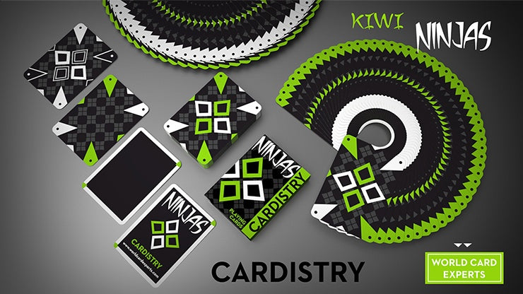 Cardistry Kiwi Ninjas - Professional Playing Cards for Magic Tricks & Card Flourishing | Perfect for Magicians, Cardists & Beginners | Ideal for Performances, Practice & Gifts
