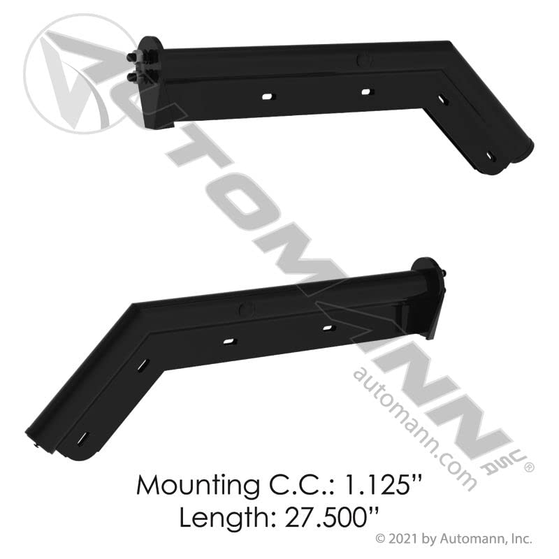 10681 Black Angled Mud Flap Hangers - 45 Degree 28