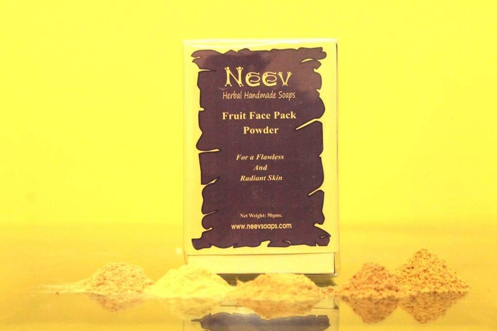 Neev Fruit Face Pack Powder for Flawless & Radiant Skin - 50g | Natural Glow Booster | Perfect for Daily Skincare & Spa Treatments