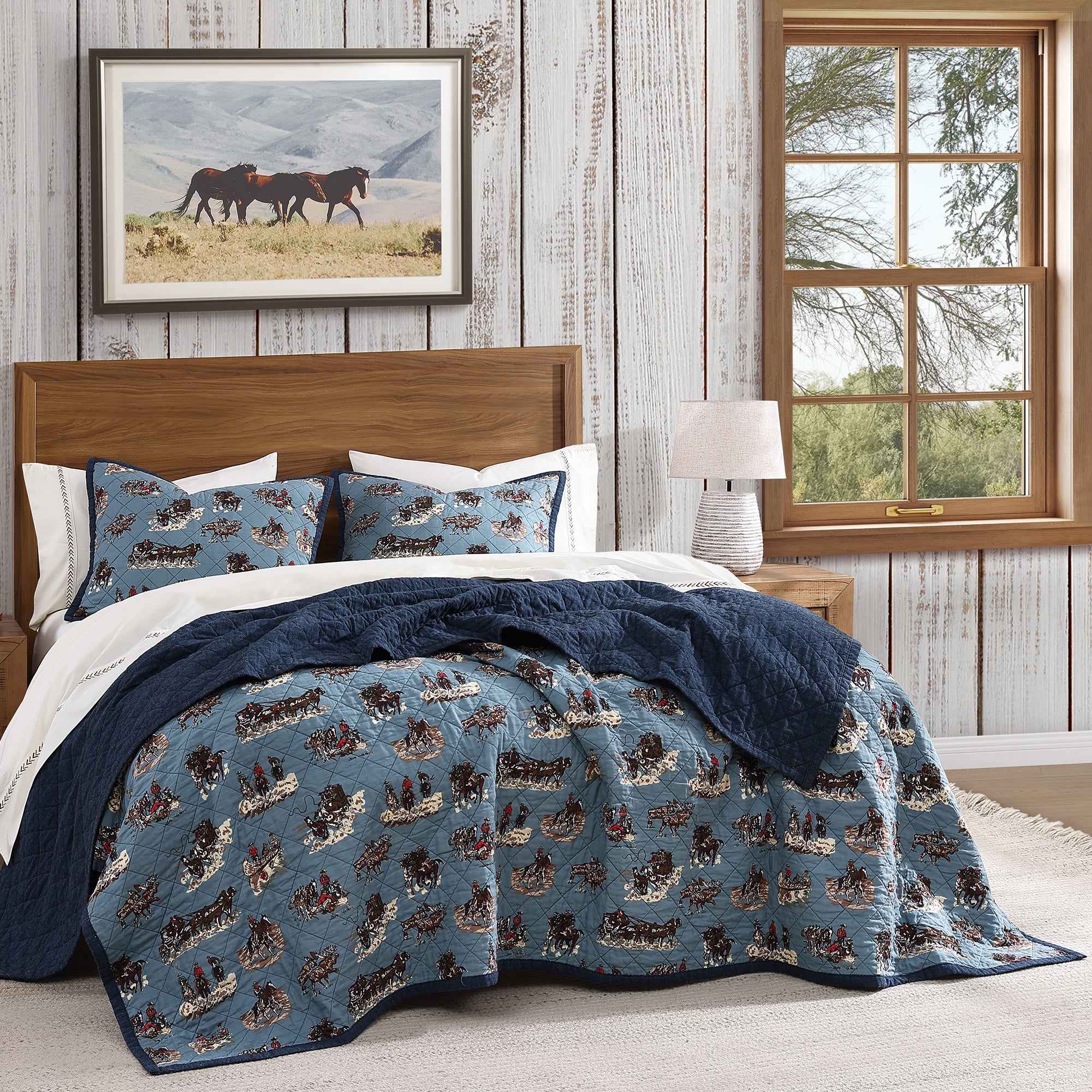 Reversible Quilt Set by Settler - Soft & Cozy Bedding for All Seasons | Perfect for Bedroom, Guest Room & Dorm Decor