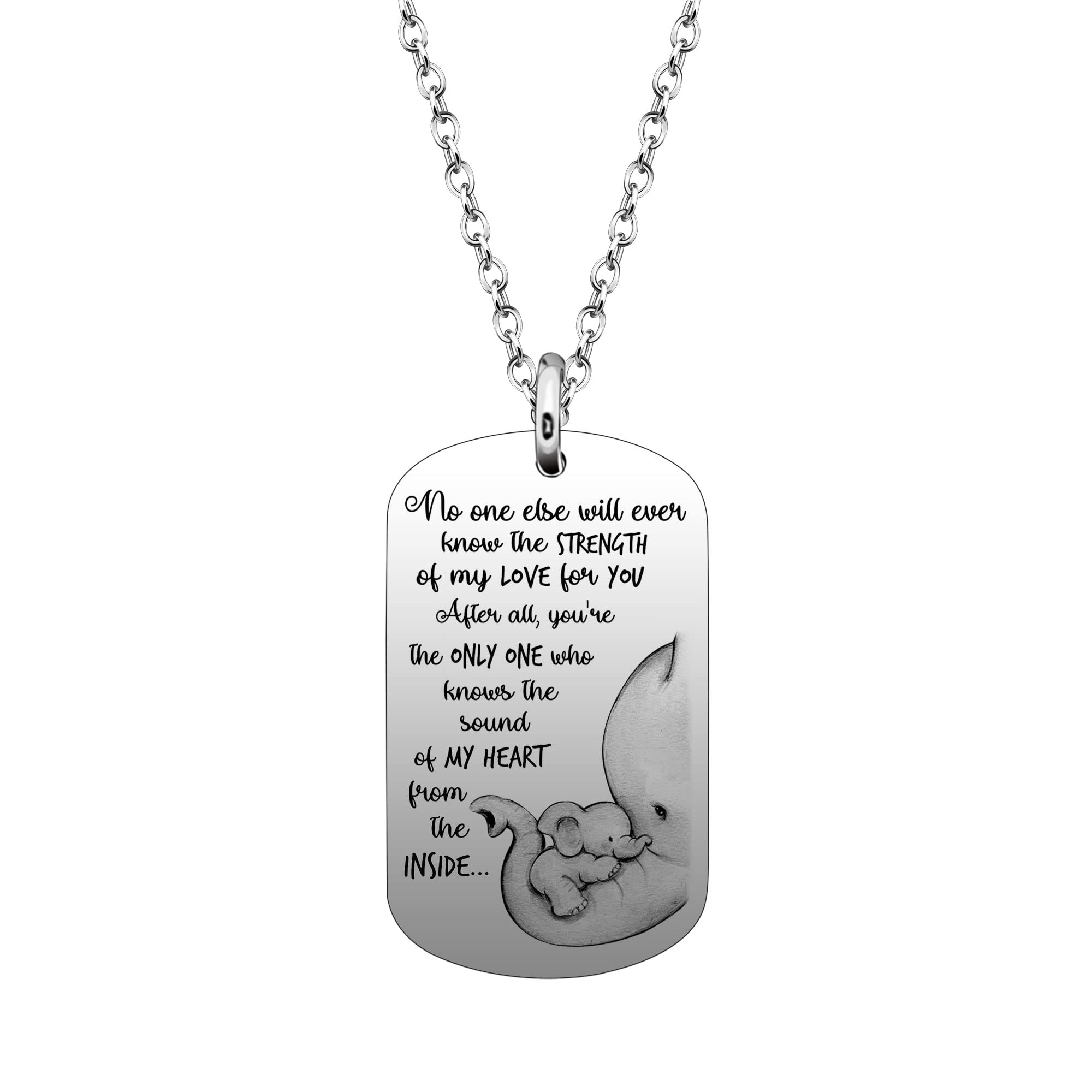 Elephant Jewelry for Women & Teens - Inspirational Necklace Gift for Her, Daughter, Son - Perfect Birthday & Graduation Present - Ideal for Daily Wear & Special Occasions