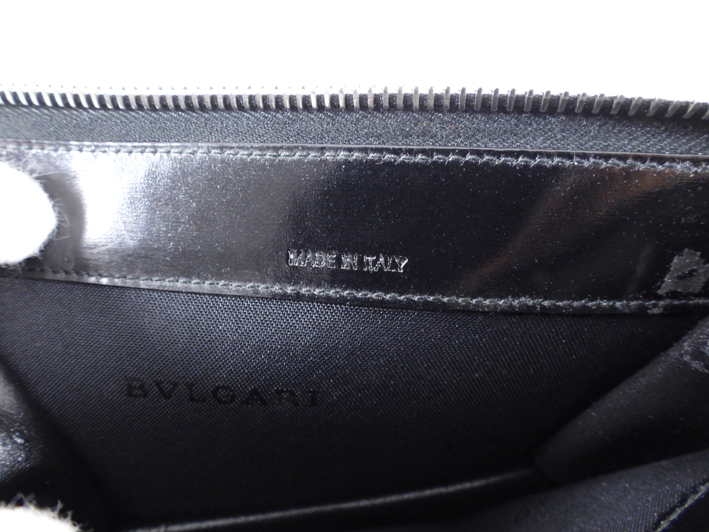 Bulgari Black Nylon Small Travel Cosmetic Wristlet Pouch - Luxury Makeup Bag for Women, Perfect for Travel & Everyday Use