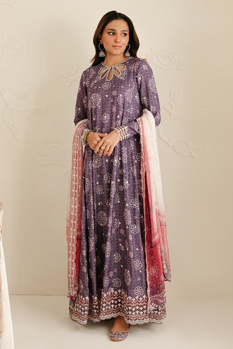 Elegant Mistic Florid 3-Piece Silk Embroidered Suit for Women - Perfect for Weddings, Parties & Special Occasions