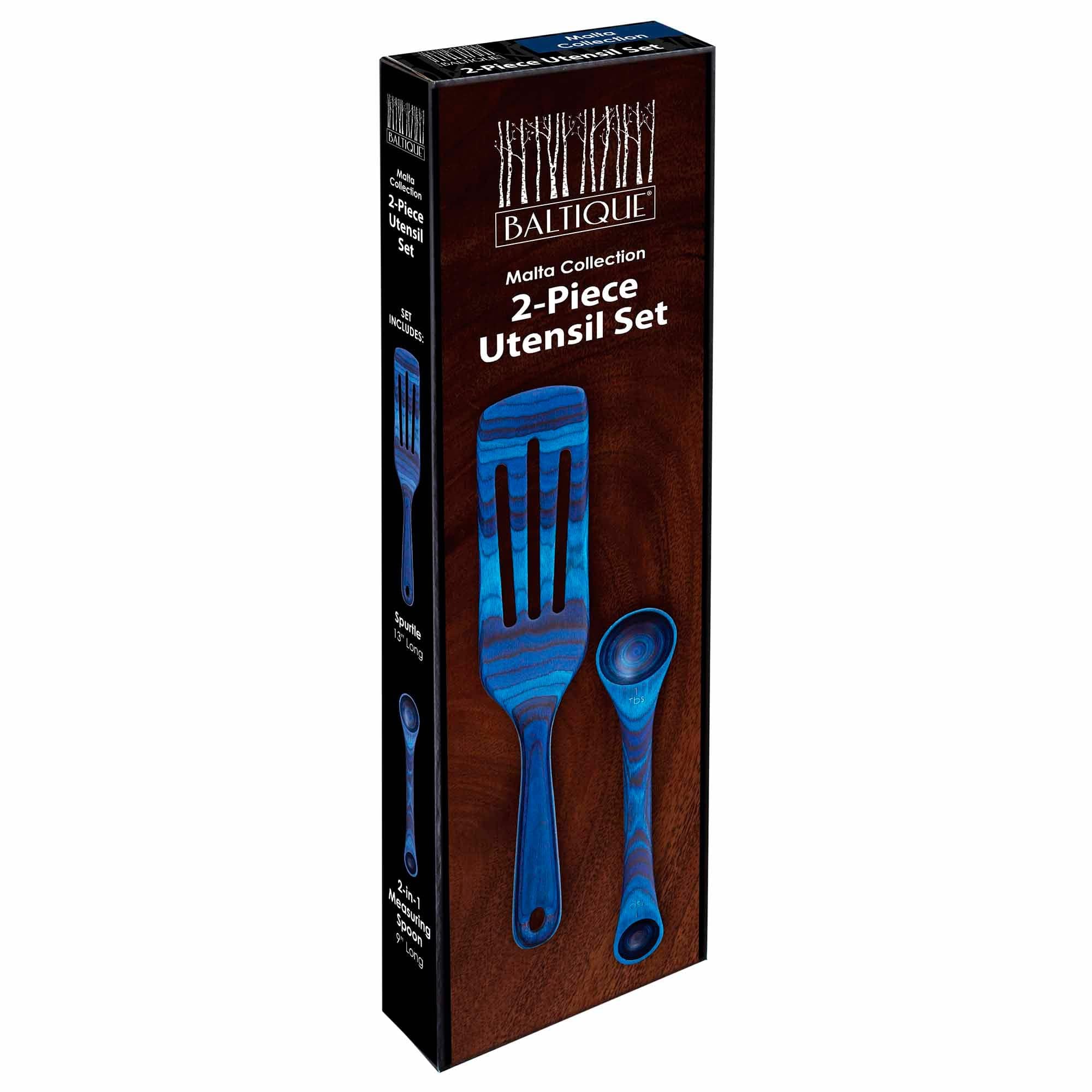 Baltique® Malta Collection 2-Piece Stainless Steel Kitchen Utensil Set - Perfect for Cooking, Serving & Gourmet Food Preparation