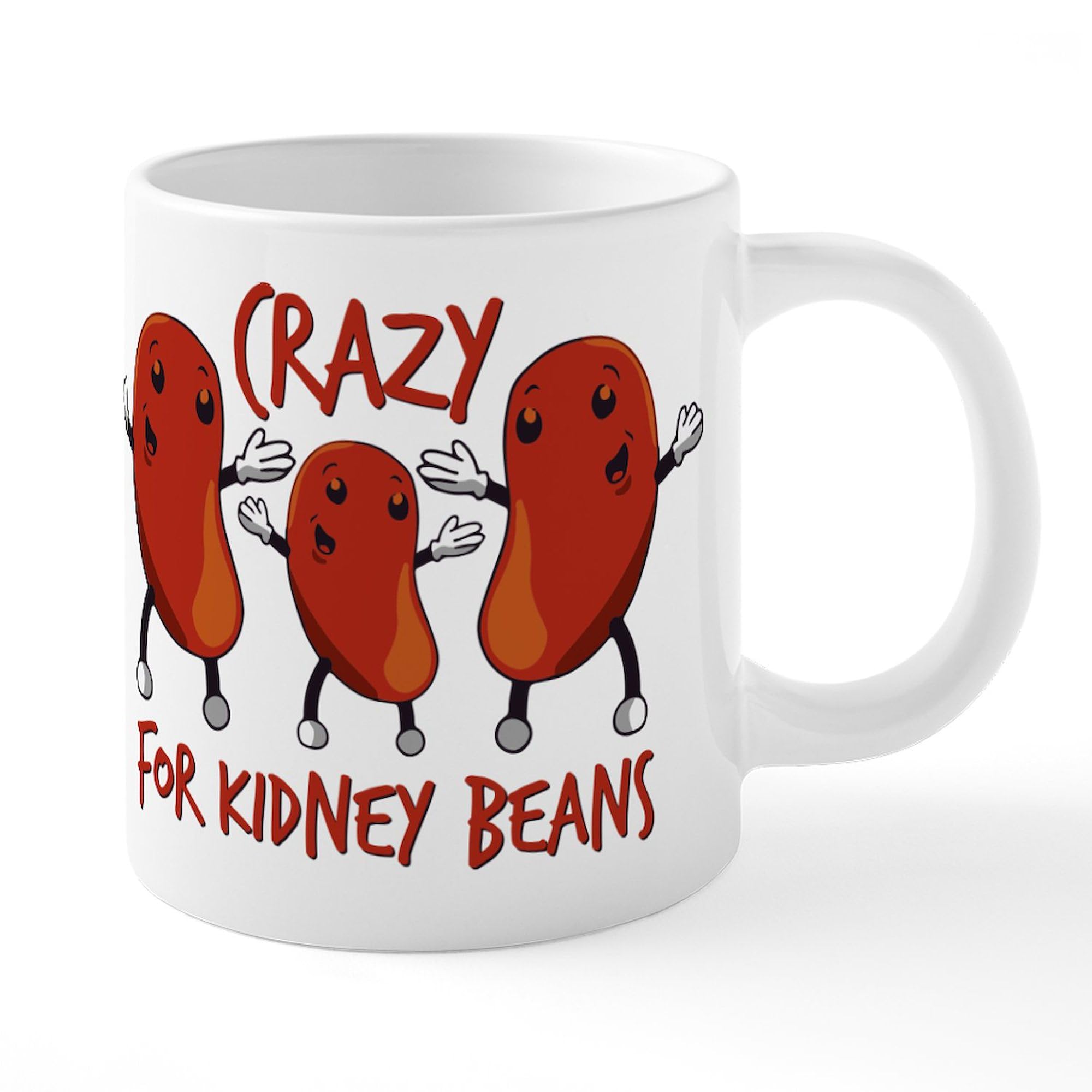 Crazy For Kidney Beans 20oz Ceramic Coffee Mug - Large Oversized Tea Cup for Coffee Lovers, Perfect for Home, Office & Gifts