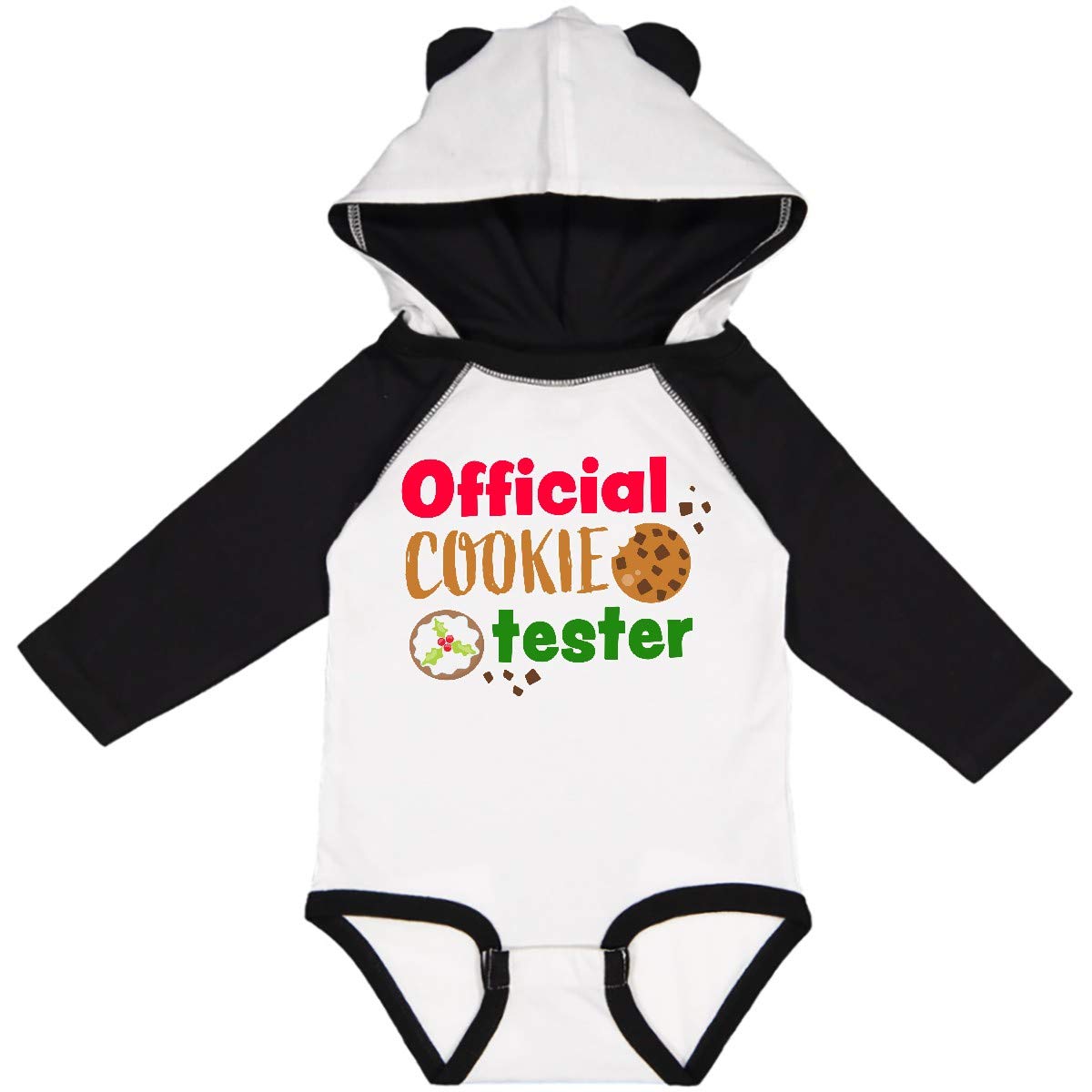 Inktastic Official Cookie Tester Christmas Cookies Long Sleeve Baby Bodysuit - Fun Holiday Outfit for Infants & Toddlers, Perfect for Christmas Photos, Family Gatherings & Festive Celebrations