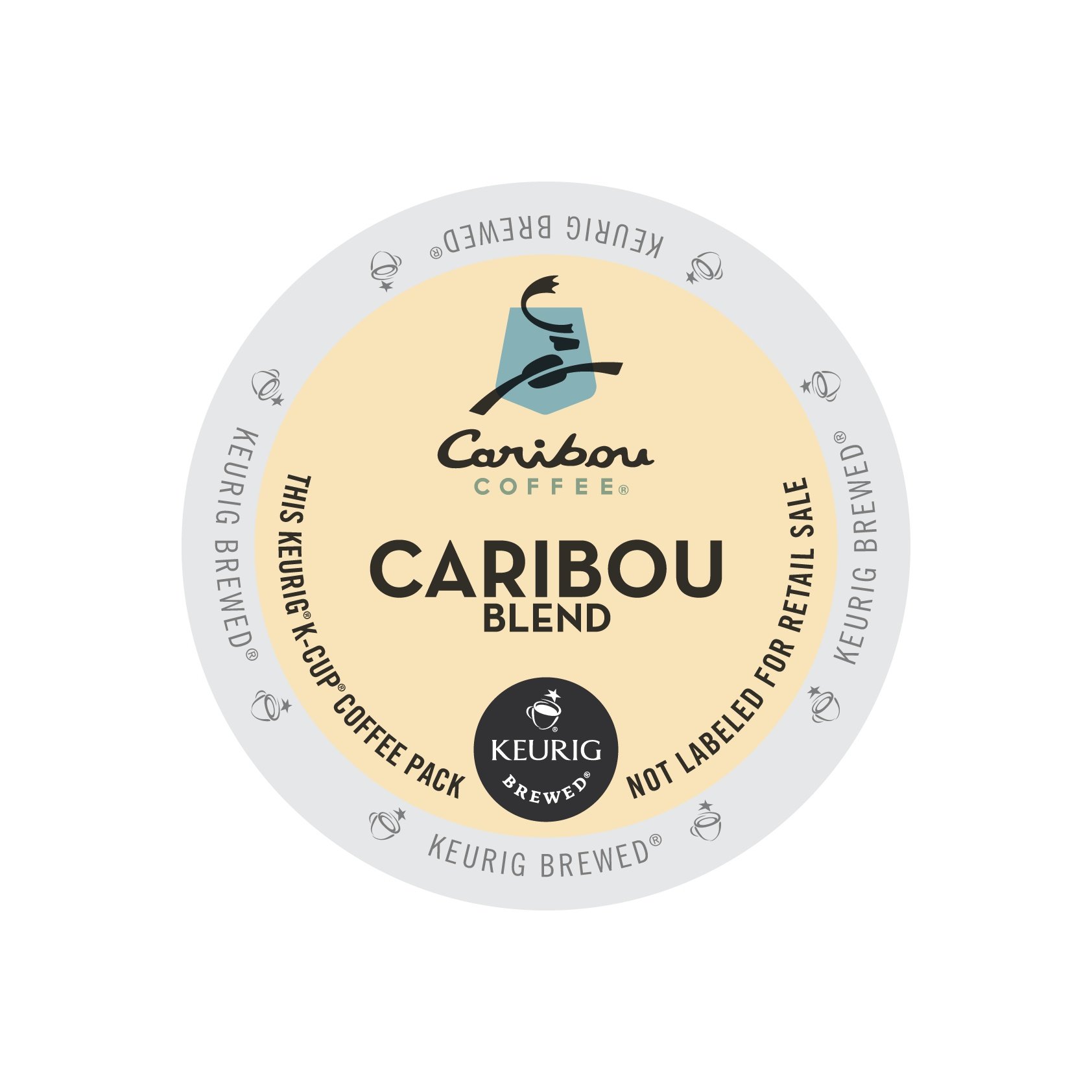 Caribou Coffee Caribou Blend K-Cup Pods - 50 Count | Keurig Compatible | Perfect for Home, Office & Morning Brew