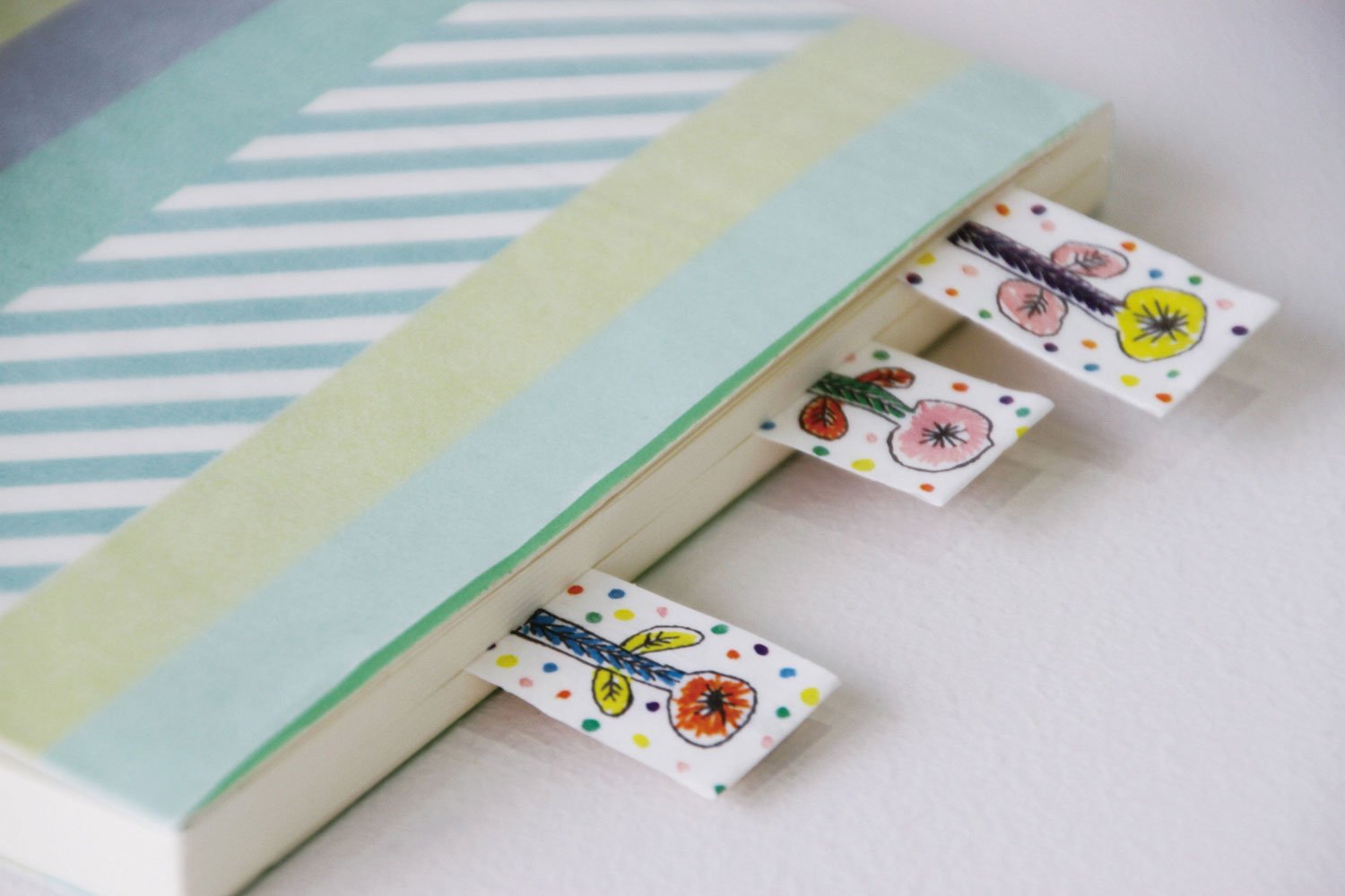 MT Washi Tape MT01D148Z - Japanese Decorative Masking Tape with Diagonal Green Stripes for Scrapbooking, Journaling, and DIY Crafts
