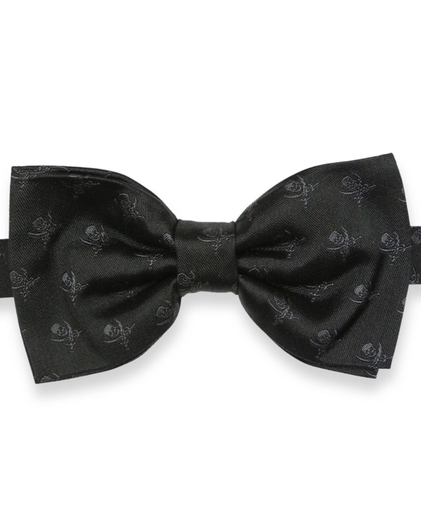 DÉCLIC Cutlass Skull Bow Tie - Black Gothic Steampunk Necktie for Men | Perfect for Halloween, Cosplay, Weddings & Formal Events