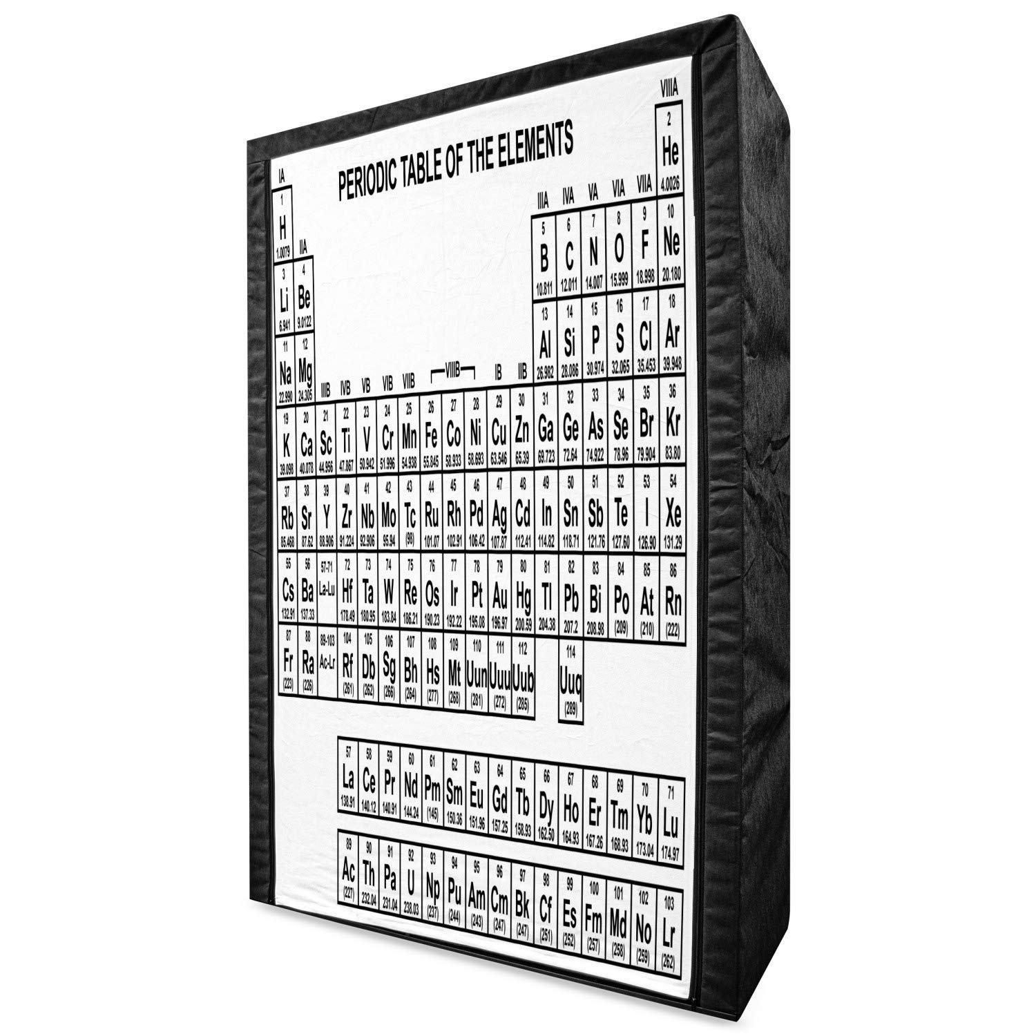 Ambesonne Periodic Table Portable Fabric Wardrobe Closet - 42.5