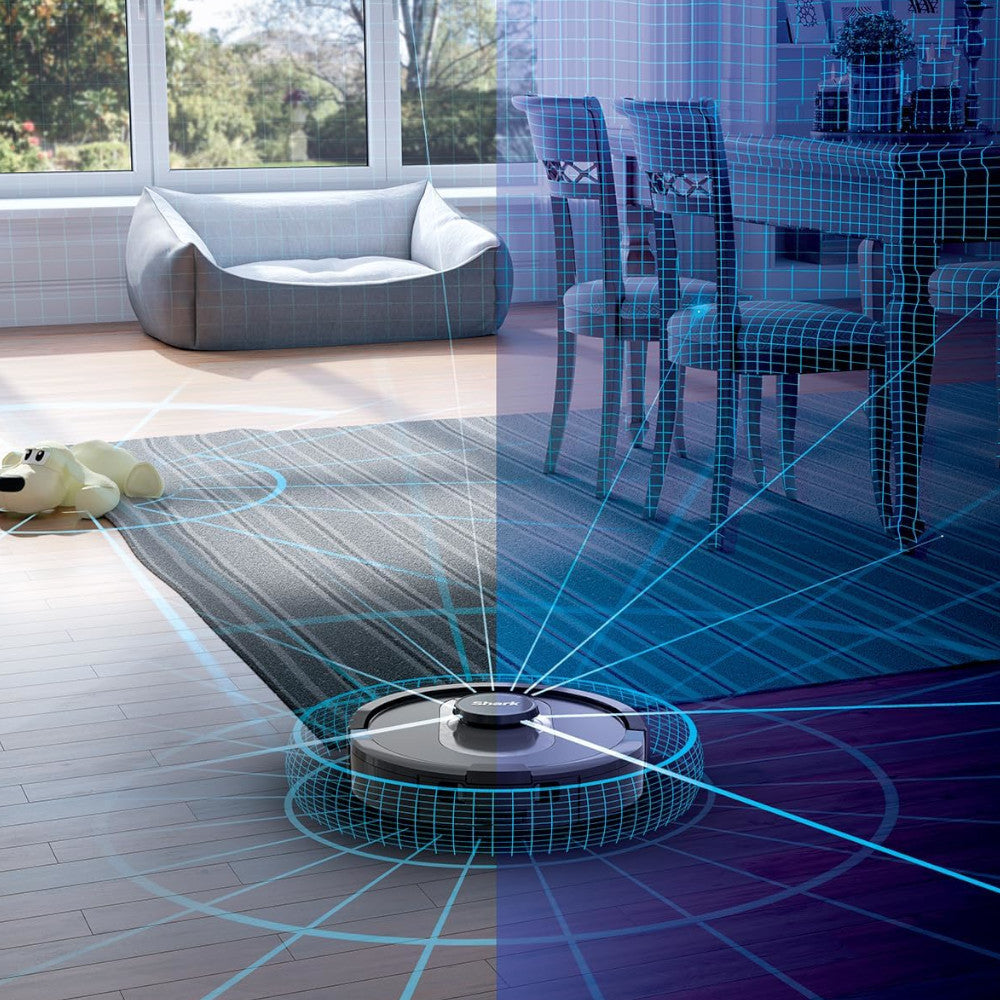 SHARK UR2500SR AI Ultra Robot Vacuum Cleaner - Certified Refurbished with Home Essentials Warranty - Perfect for Pet Hair, Hardwood Floors & Smart Home Cleaning