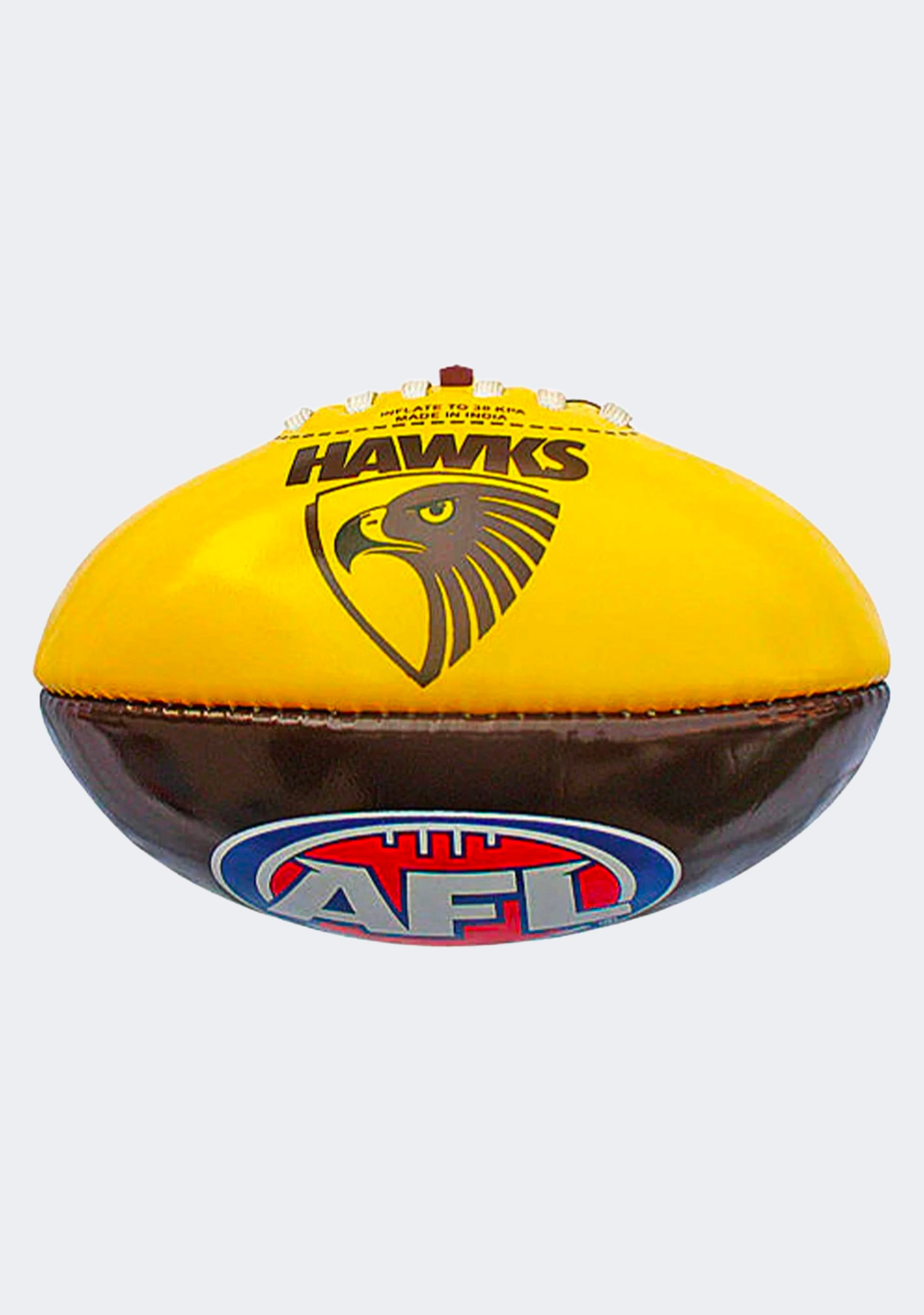 Burley PVC AFL Hawthorn Football 20cm - Official Size Mini Football for Kids, Training & Collectibles - Perfect for Indoor Play, Backyard Games & AFL Fan Gifts