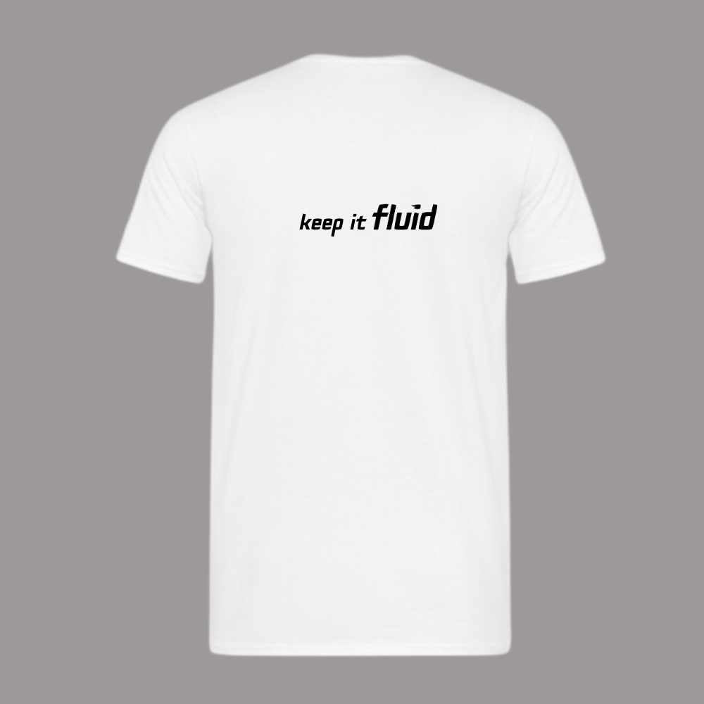 Fluid Style Tee - Soft White Cotton T-Shirt for Men & Women | Casual Wear, Street Fashion, Everyday Comfort