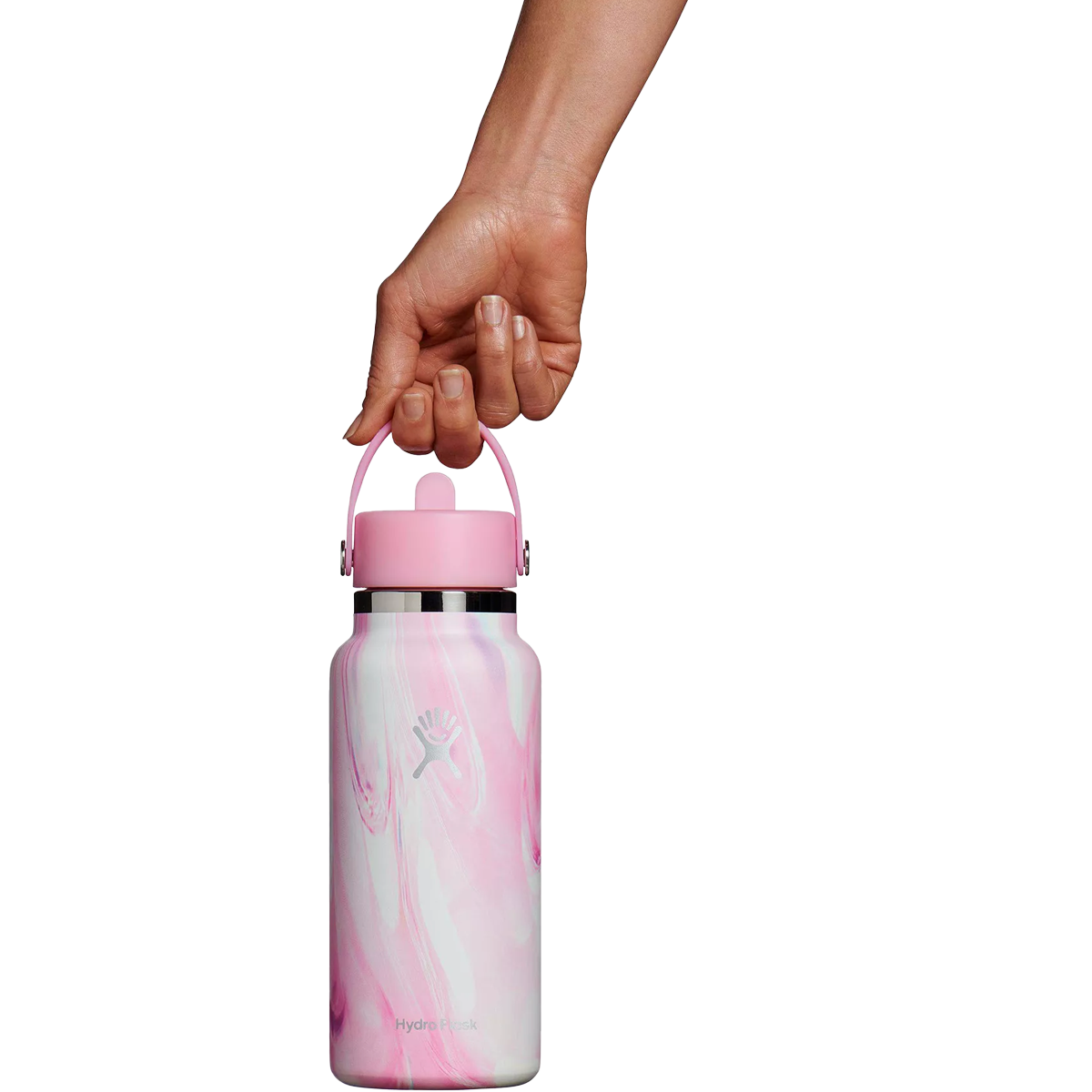 32 oz Wide Mouth Water Bottle with Flex Straw Lid - Leak Proof, BPA Free - Ideal for Gym, Hiking, Travel & Outdoor Activities
