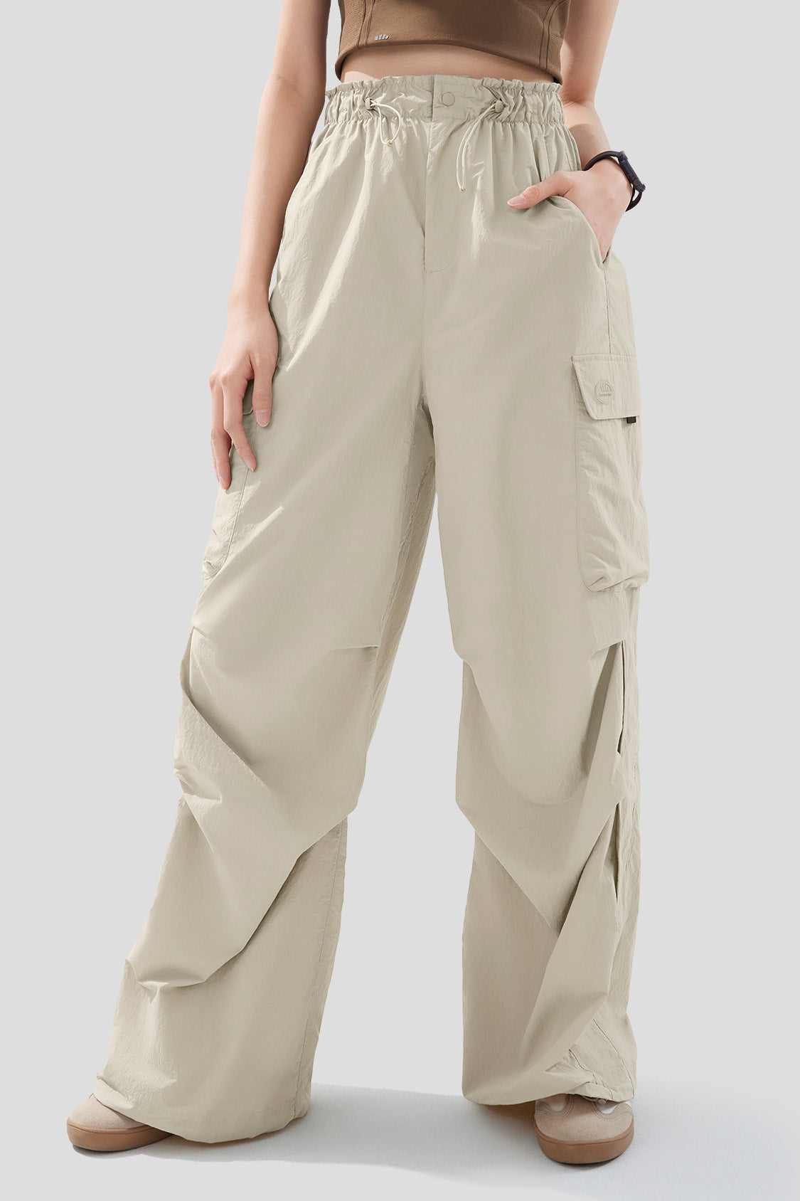 Women's Quick Dry Parachute Pants UPF 50+ Sun Protection - Lightweight Hiking Travel Yoga Outdoor Adventure Pants