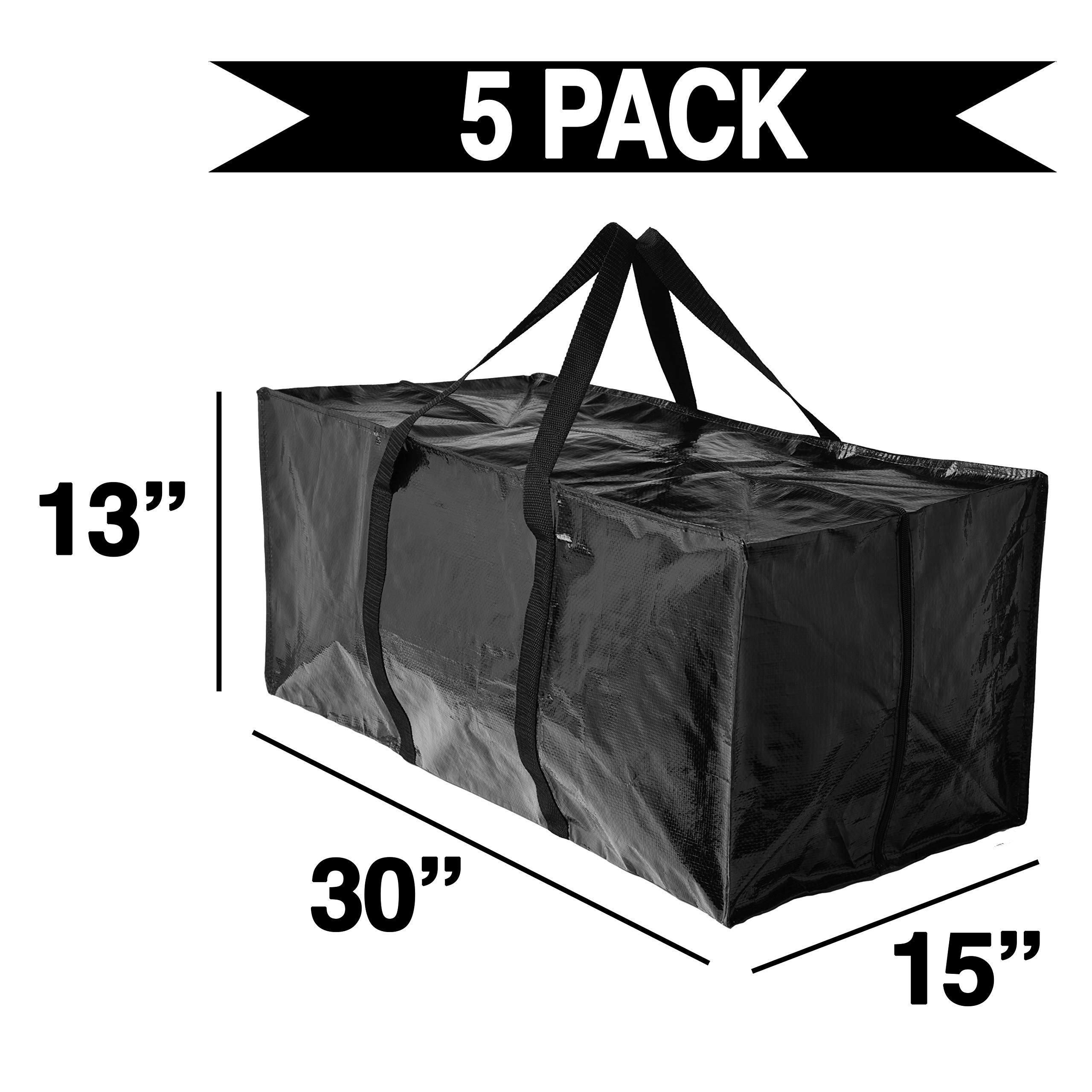 BAG-THAT! Heavy Duty Extra Large Moving Bags with Reinforced Handles - Durable Storage Totes & Packing Boxes for Moving, Home Organization & Warehouse Storage