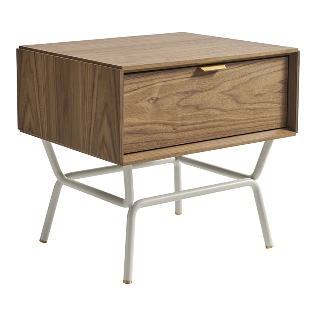 Modern Blu Dot Dang Nightstand - Minimalist Bedside Table with Storage Shelf | Perfect for Small Spaces, Bedrooms & Apartments