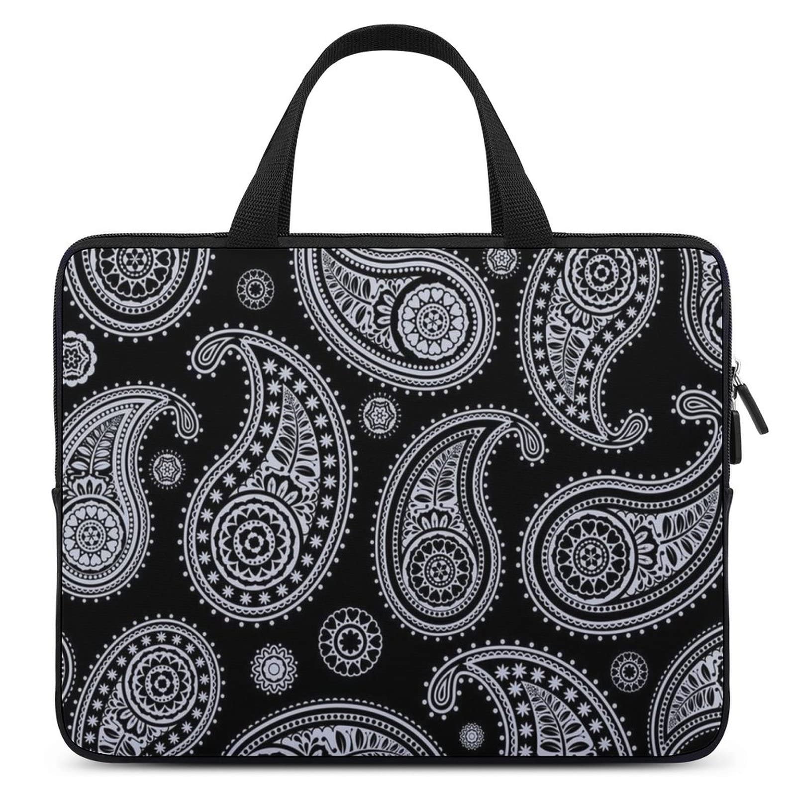 Bandana Paisley Waterproof Laptop Bag - Slim Business Casual Briefcase for Work, Travel & Daily Commute