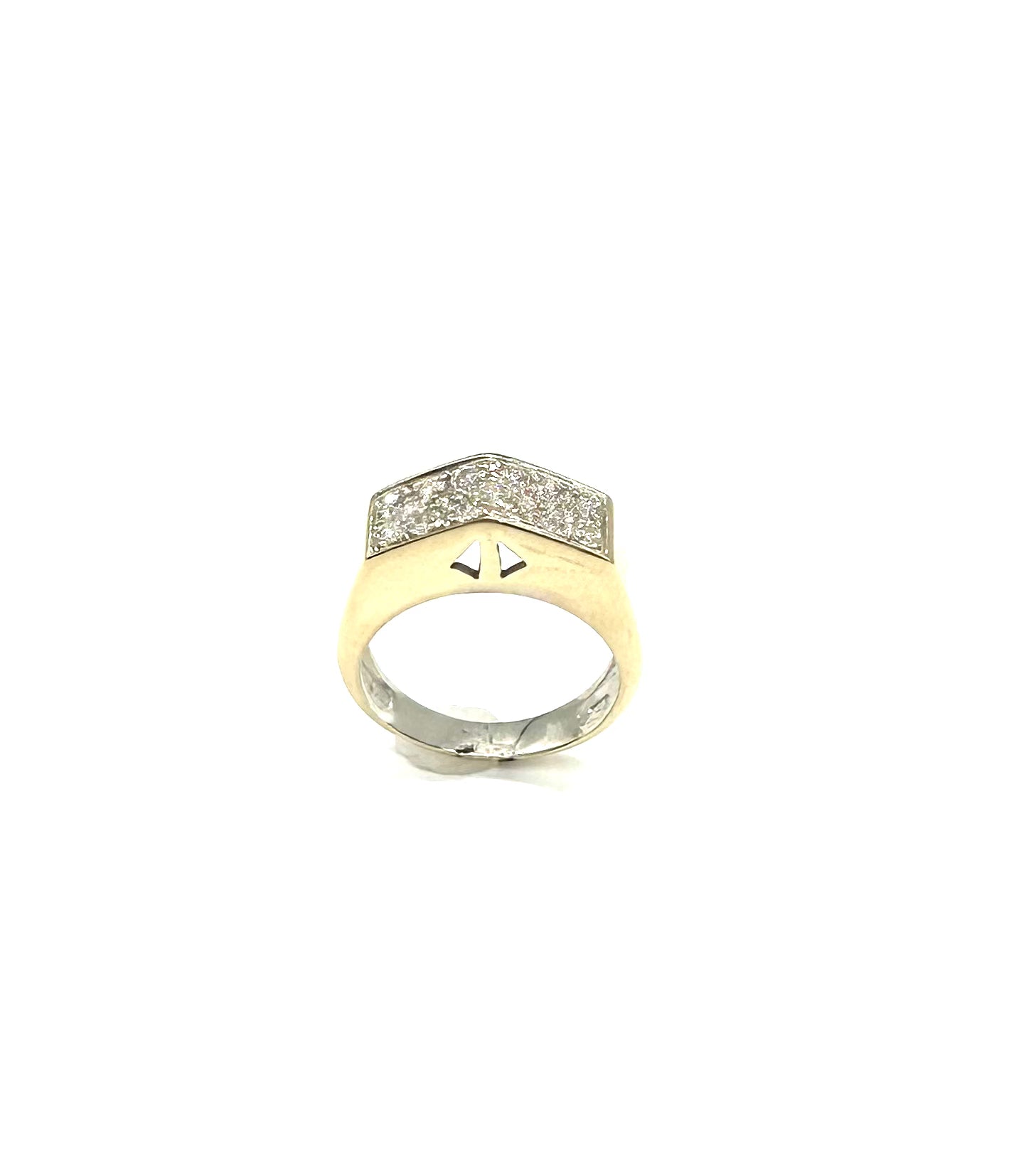 1/2 Carat TW Pavé Diamond Cutout Ring - Elegant Stackable Band for Women, Perfect for Engagement, Wedding, Anniversary & Everyday Wear