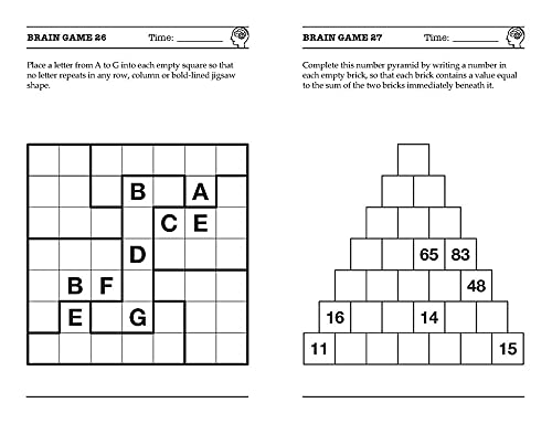 Brain Games for Adults: Mixed Puzzles & Smart Brainteasers to Boost IQ - Perfect for Home, Office & Travel