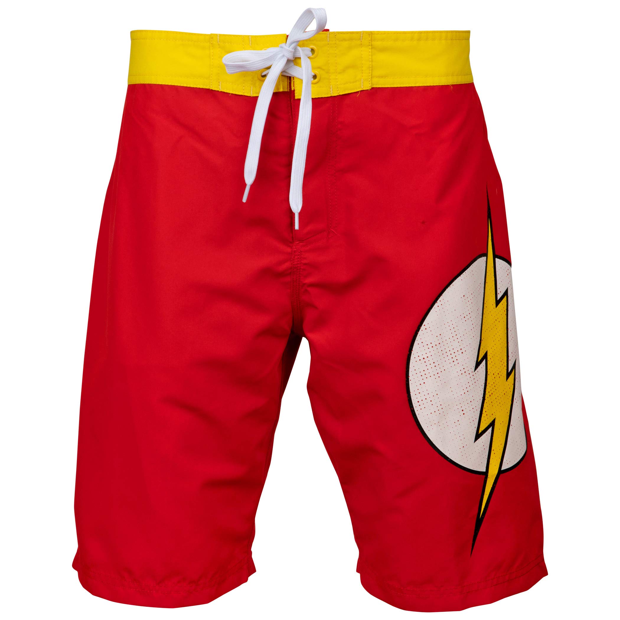 Underboss Flash Symbol Heather Red Board Shorts - Men's Swim Trunks for Beach, Surfing & Summer Activities | Quick-Dry & Comfortable