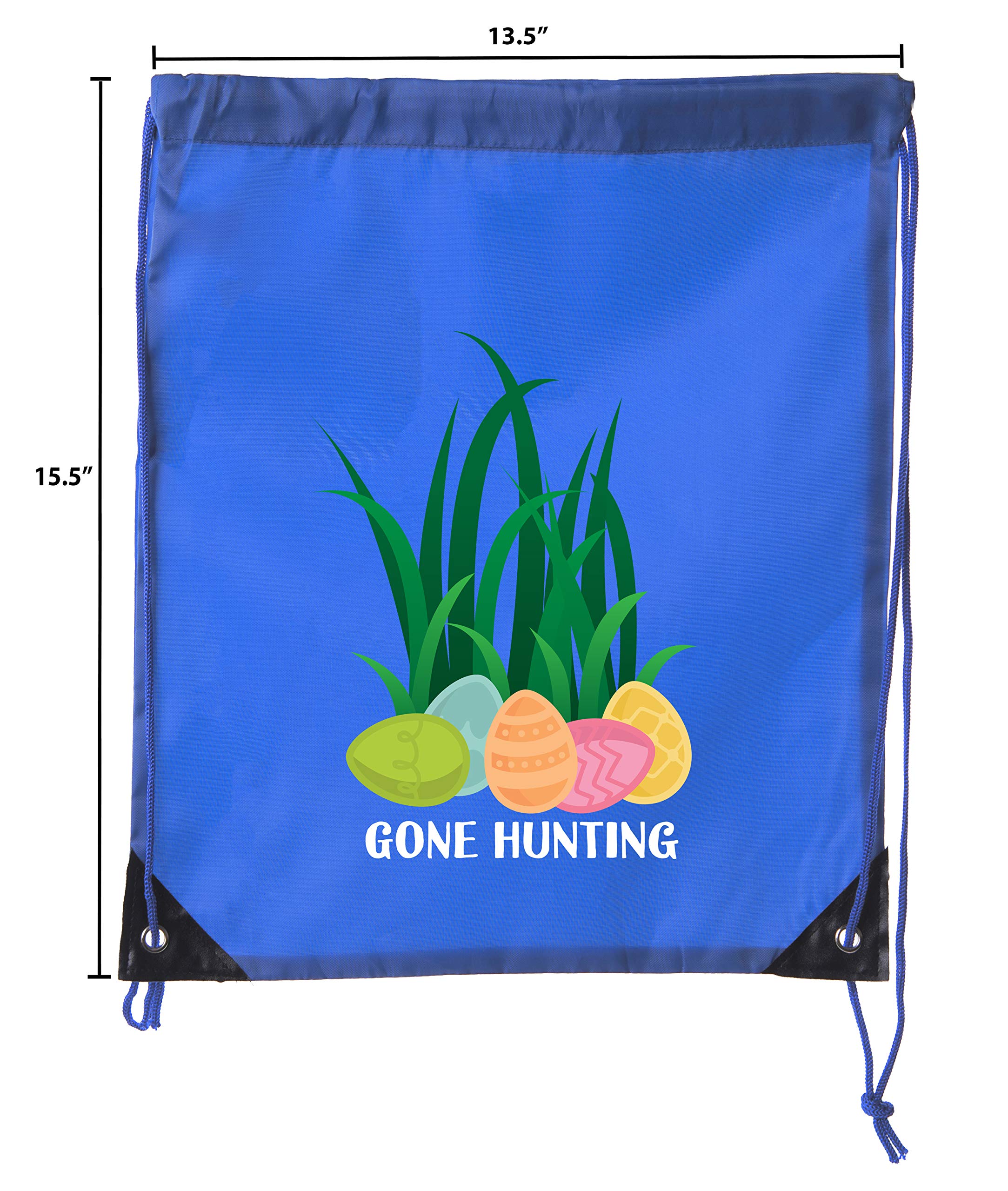 Easter Basket Bags Bulk - 20 Pack Drawstring Backpacks for Easter Egg Hunt Party Favors, Goodie Bags for Kids Easter Gifts, Egg Hunt Supplies & Spring Celebrations