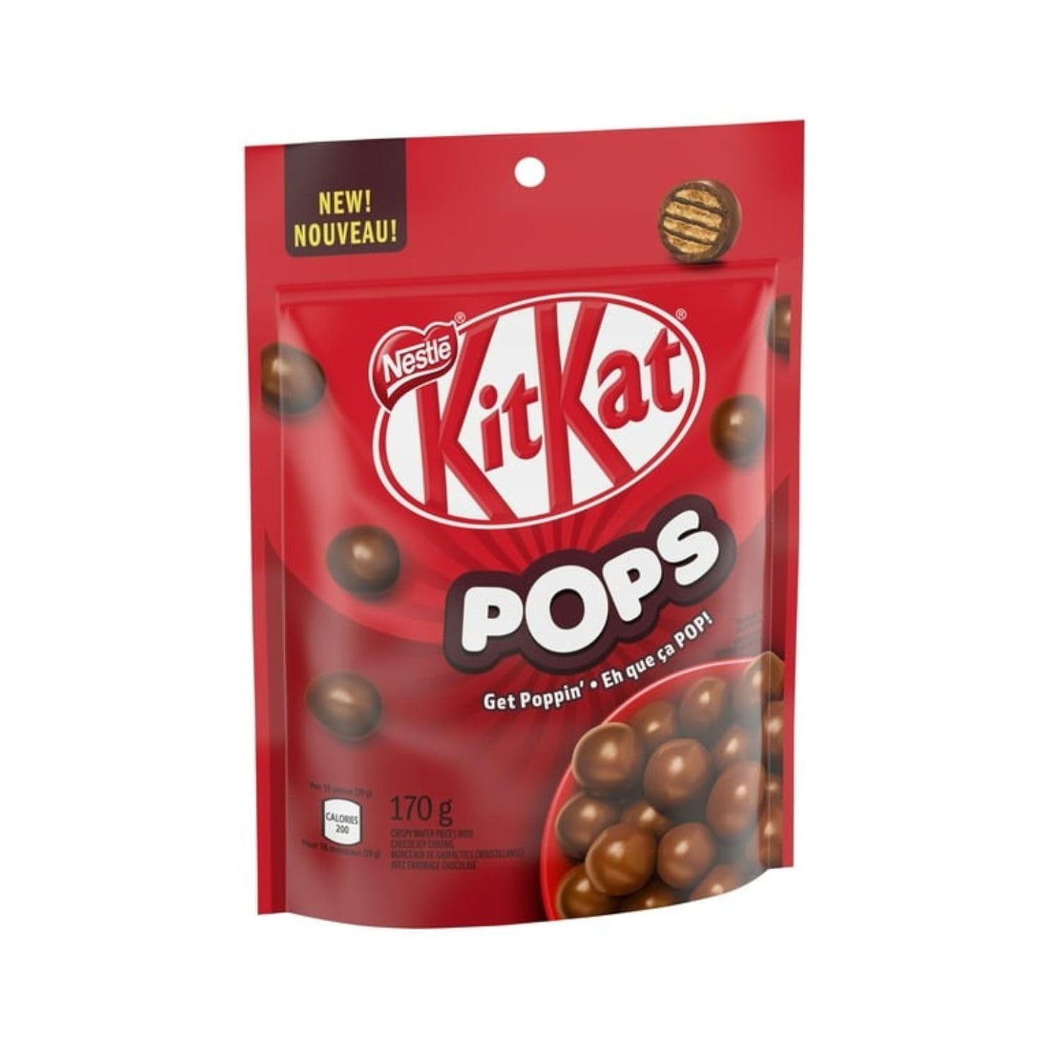 Kit Kat Pops Milk Chocolate Snacks - 6 oz (Pack of 2) | Crunchy Wafer Candy Bars | Perfect for Lunchboxes, Office Snacks & Movie Nights