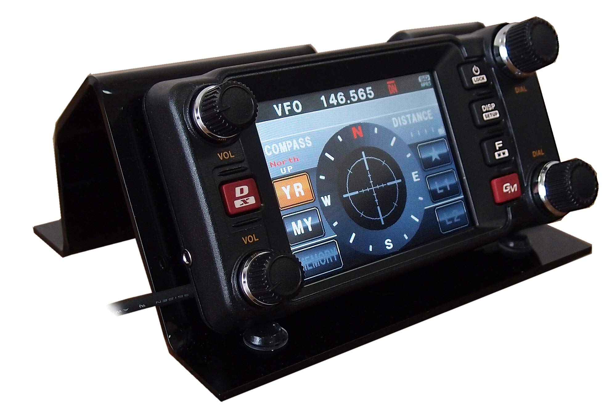 Yaesu FTM-400DR Desk Stand - Secure Mount for Ham Radio Base Station - Perfect for Home, Office, and Mobile Operations