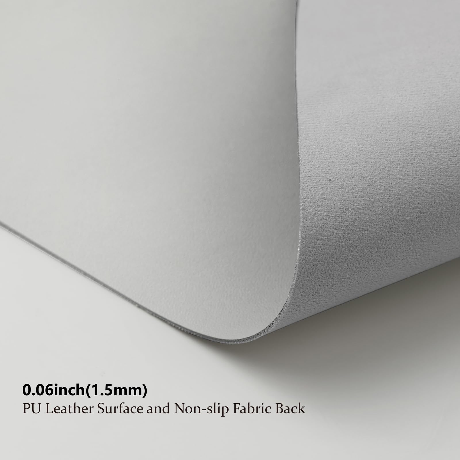 Premium PU Leather Desk Mat - Non-Slip Office Desk Pad for Home & Work - Large Mouse Pad (31.5