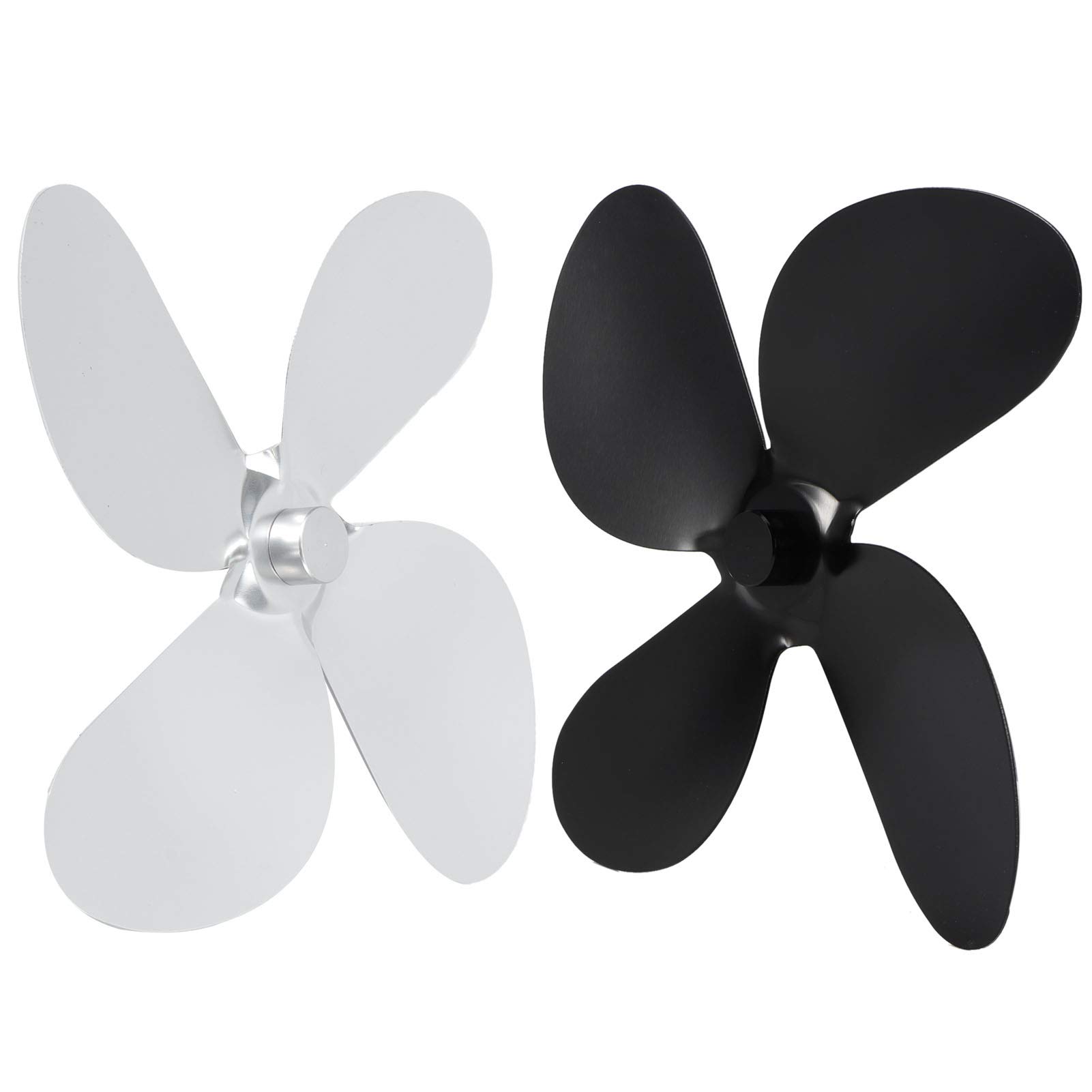 4 Blades Stove Fan Replacement - Compatible with Fireplace & Home Stove Accessories - Efficient Heat Distribution for Cozy Winter Nights (#1)