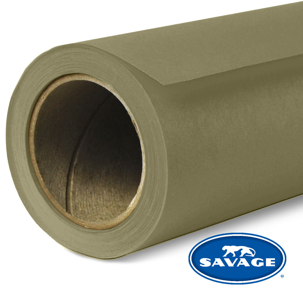 Savage #34 Olive Green Seamless Paper Backdrop - 53