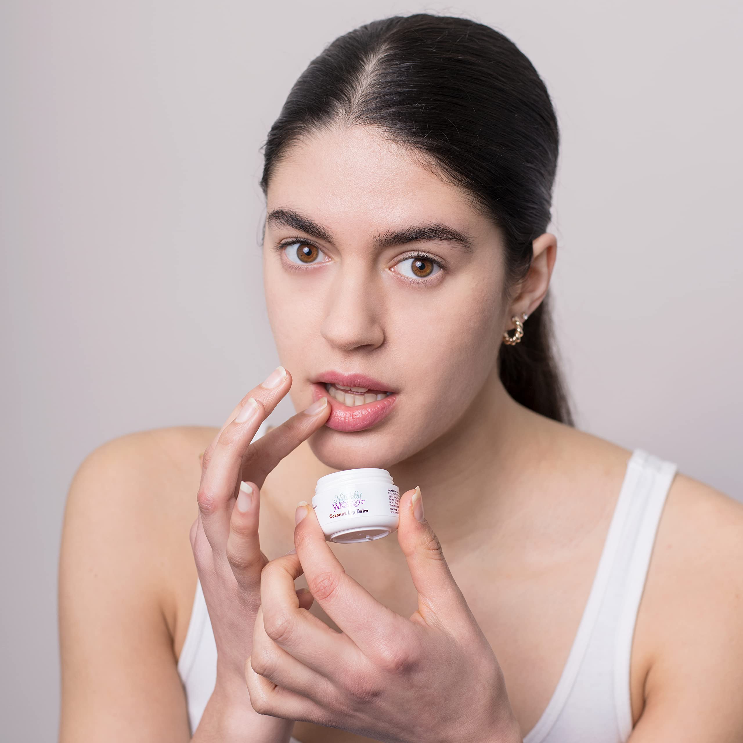 Naturally Wicked® Coconut Lip Balm 15ml - Natural, Vegan & Cruelty-Free Lip Moisturizer for Dry, Chapped Lips | Hydrating & Nourishing Coconut Oil Lip Care for Women & Men | Perfect for Winter, Travel & Daily Use
