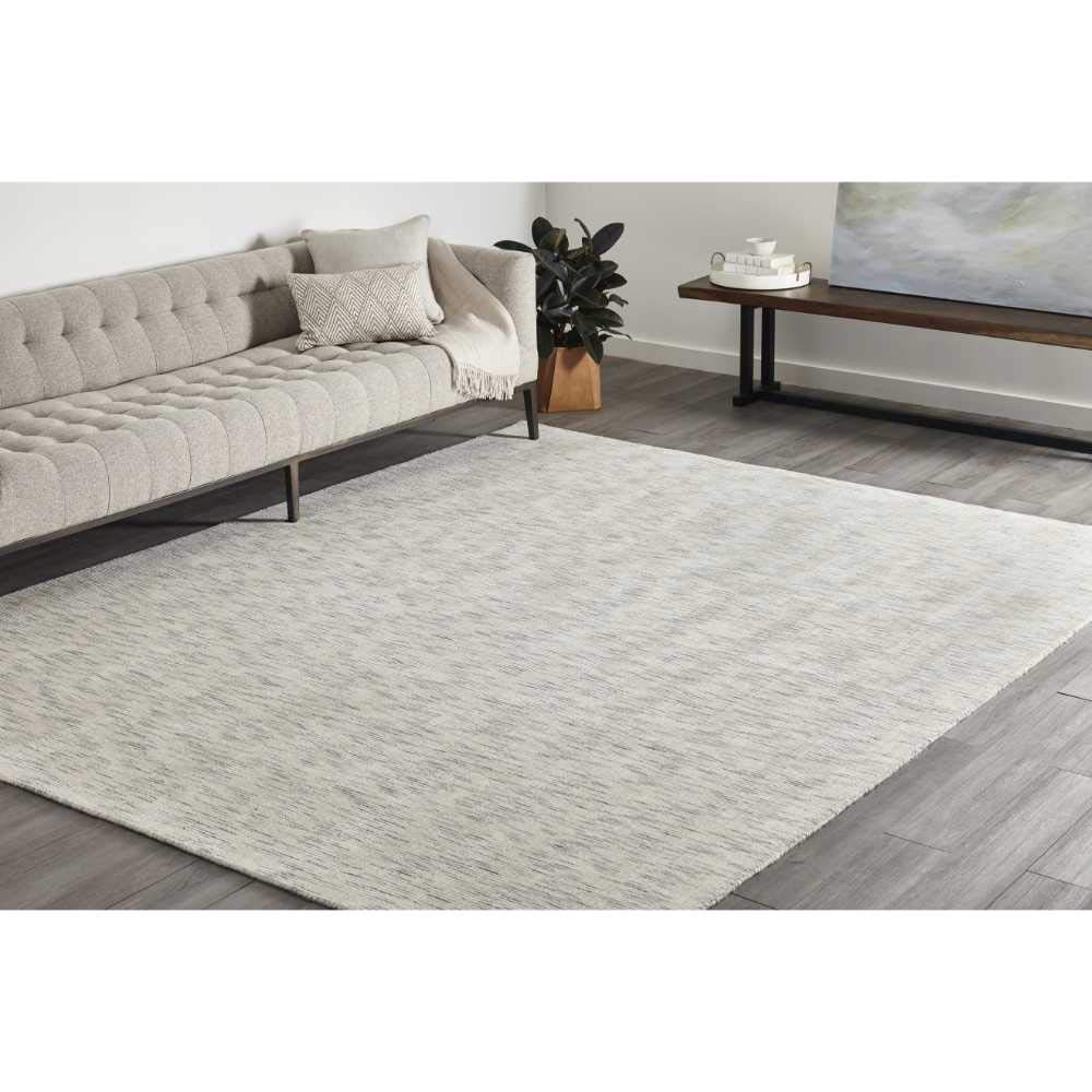 Solo Rugs Sierra Contemporary Modern Hand-Knotted Area Rug, Cream, 5' x 8' - Perfect for Living Room, Bedroom & Office Decor