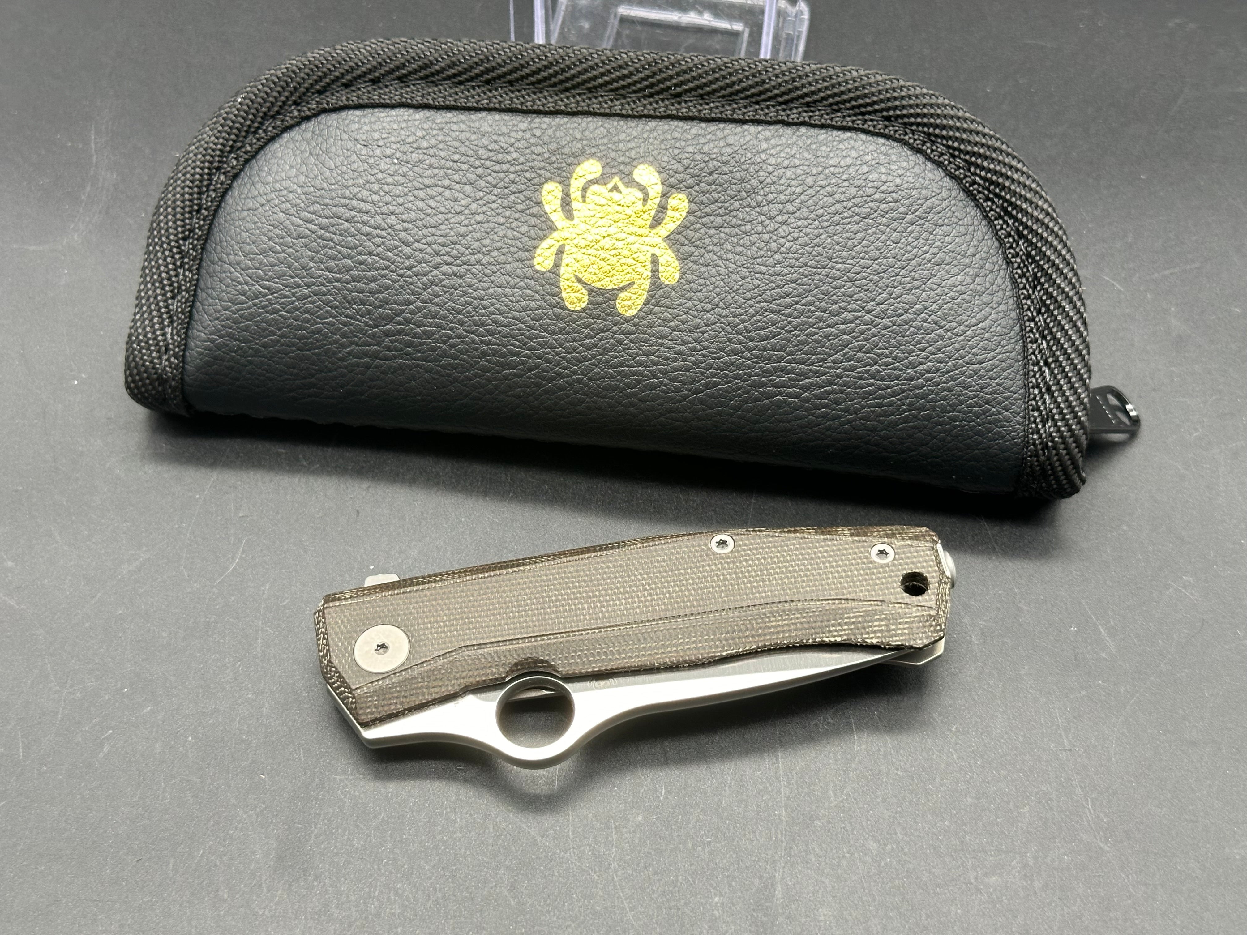 Spyderco SpyMyto Frame Lock Knife - Premium Micarta & Titanium Handle, 3.3