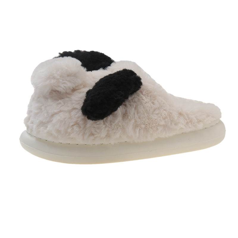 Cozy Fuzzy Puppy Plush Slippers - Soft Indoor House Shoes for Women & Girls | Cute Kawaii Animal Slippers for Home, Lounge, Dorm & Gift Giving