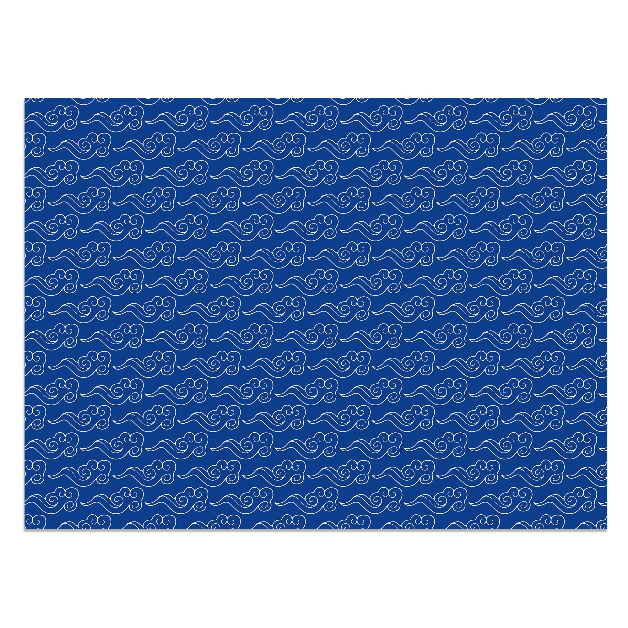 Bolsome 12 Sheets 27x20 Inch Blue White Peony Porcelain Chinoiserie Wrapping Paper - Oriental Aesthetic Gift Wrap for Birthday, Wedding, Bridal Shower, DIY Crafts | Perfect for Gift Packaging, Scrapbooking, and Home Decor