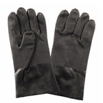 Black PVC Coated Gloves - Heavy Duty, Waterproof & Chemical Resistant for Cleaning, Gardening & Food Handling