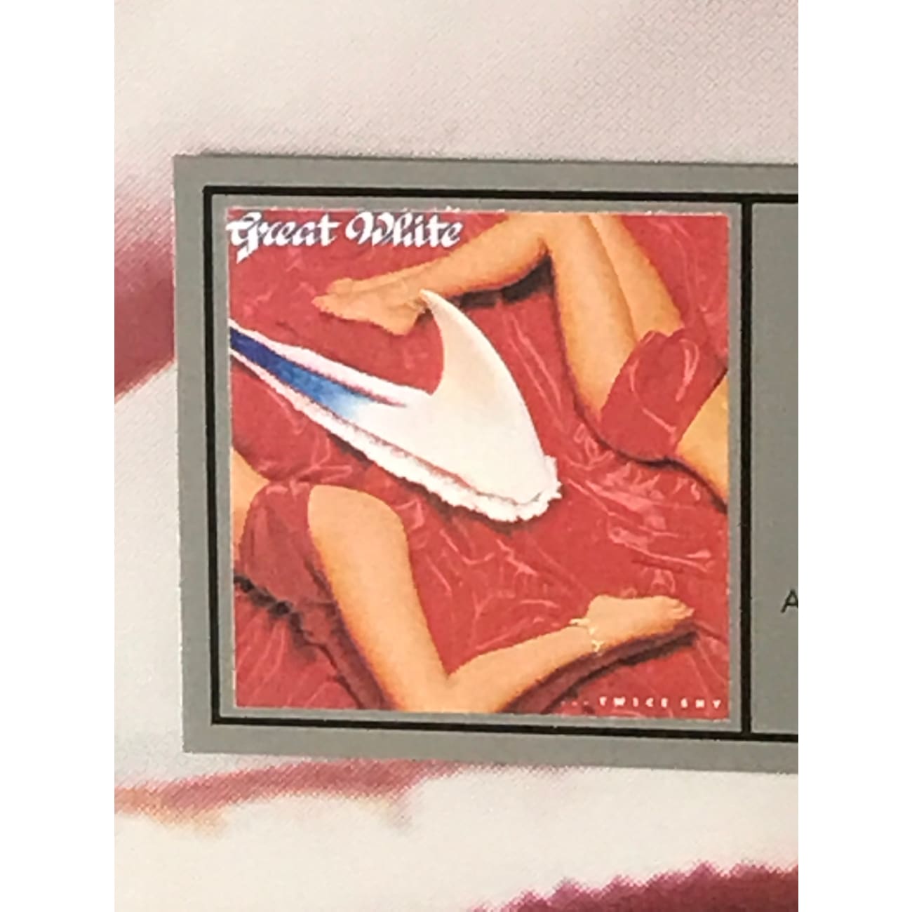 Great White - Once Bitten, Twice Shy Vinyl Record & CD Combo | Capitol Records Award Winner | Perfect for Rock Music Collectors & 80s Nostalgia Fans