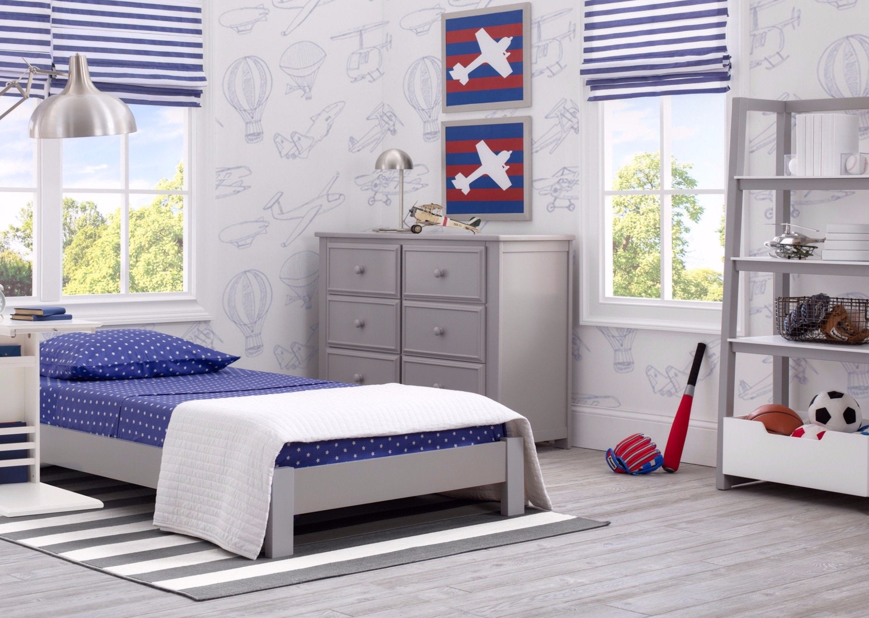 Platform Twin Bed Frame - Sturdy Metal Bed Base with Wood Slats for Support - Perfect for Kids, Teens & Guest Rooms - Easy Assembly & Space-Saving Design